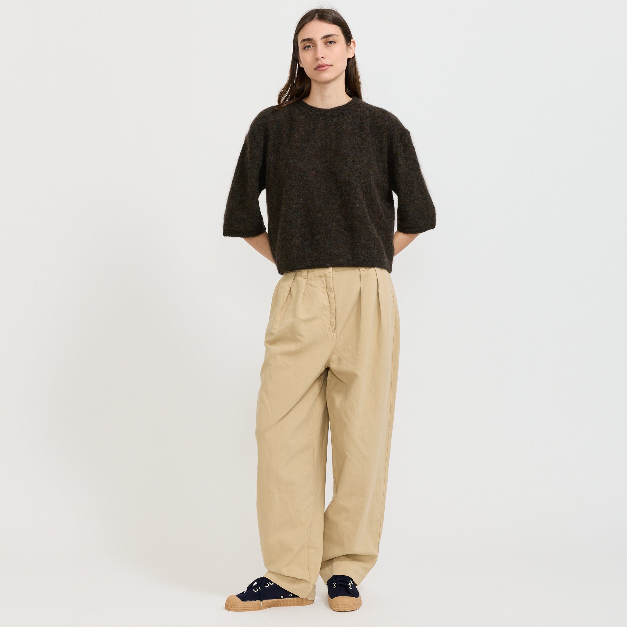 London S/S Jumper Lichen Mix