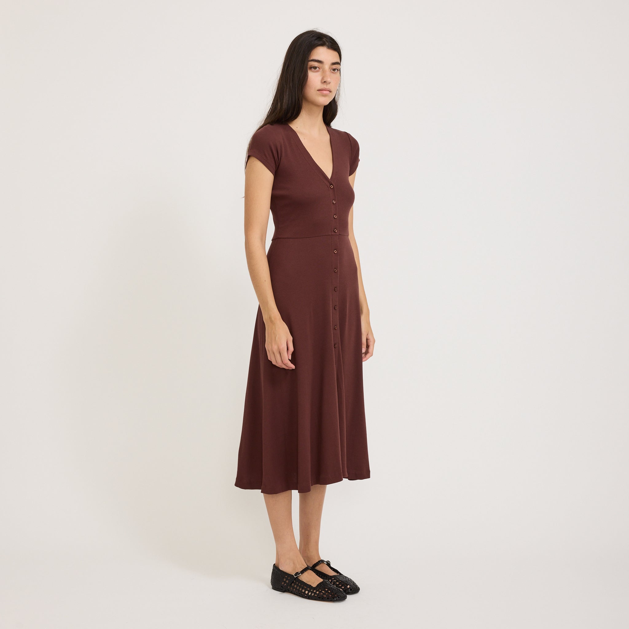 Nea Dress Burgundy