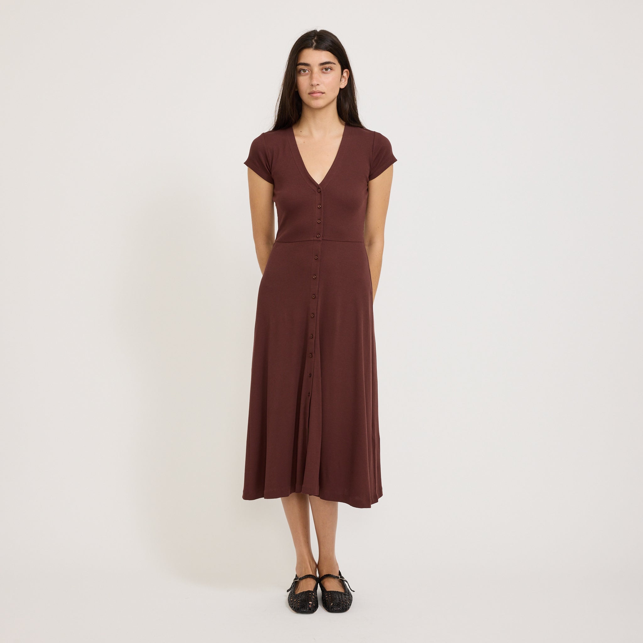 Nea Dress Burgundy