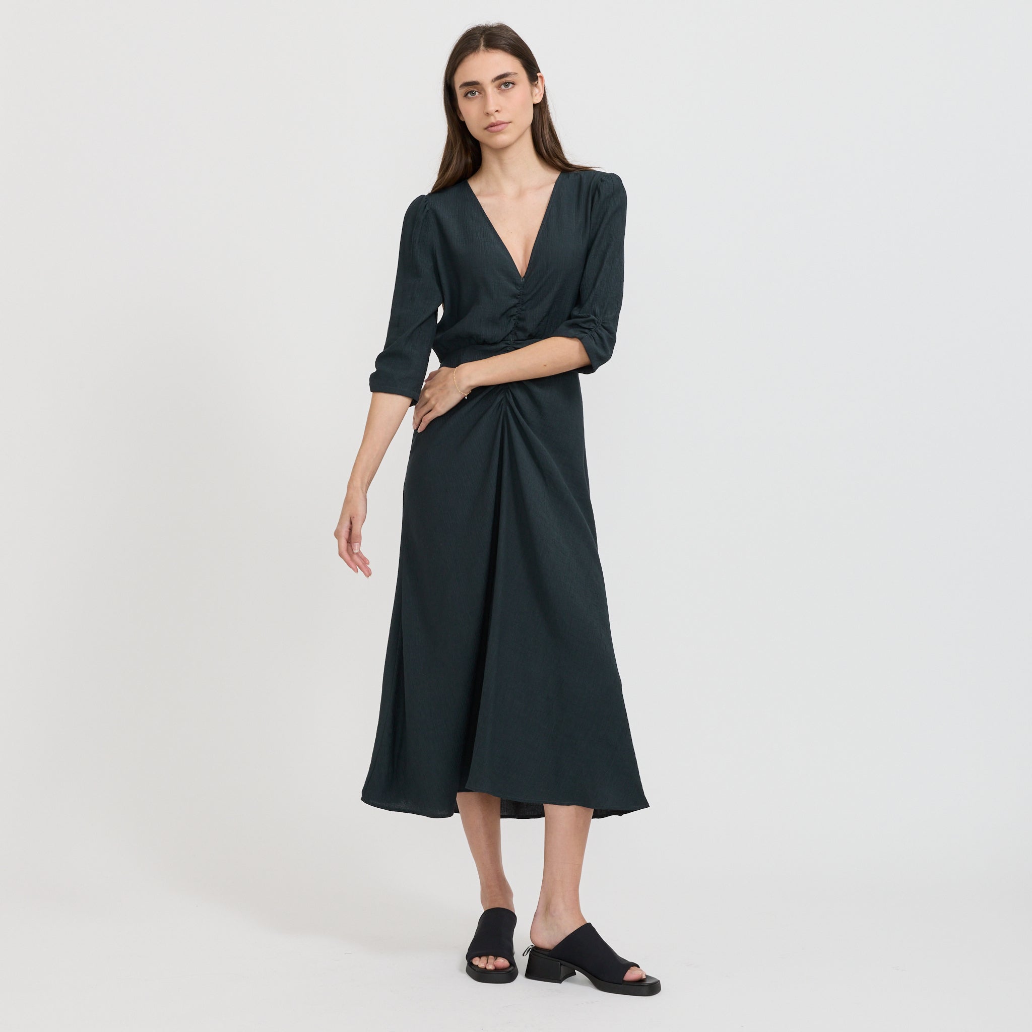 Sessun | Nylia Dress Smoke Green | Maplestore