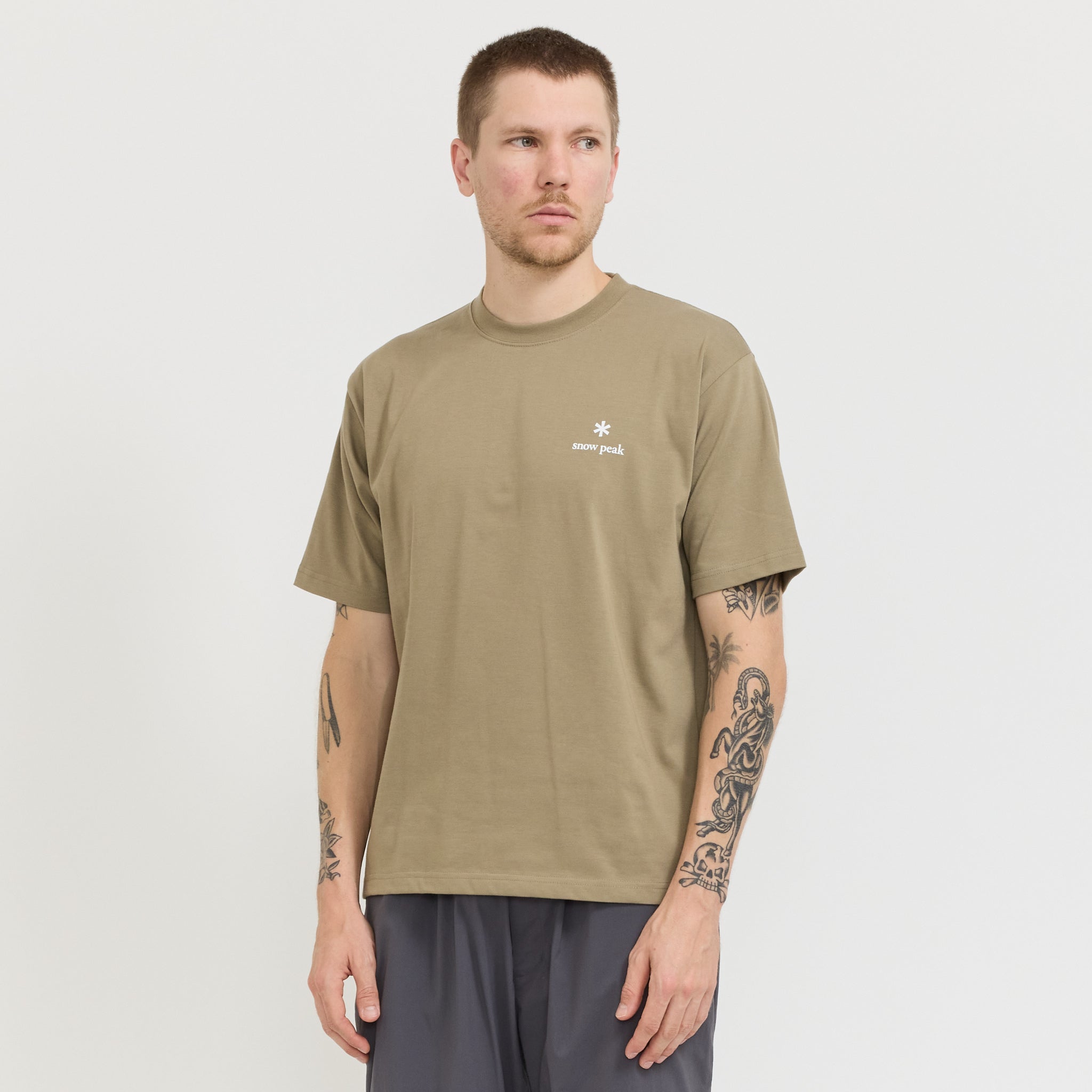 New Standard Logo T-Shirt Khaki