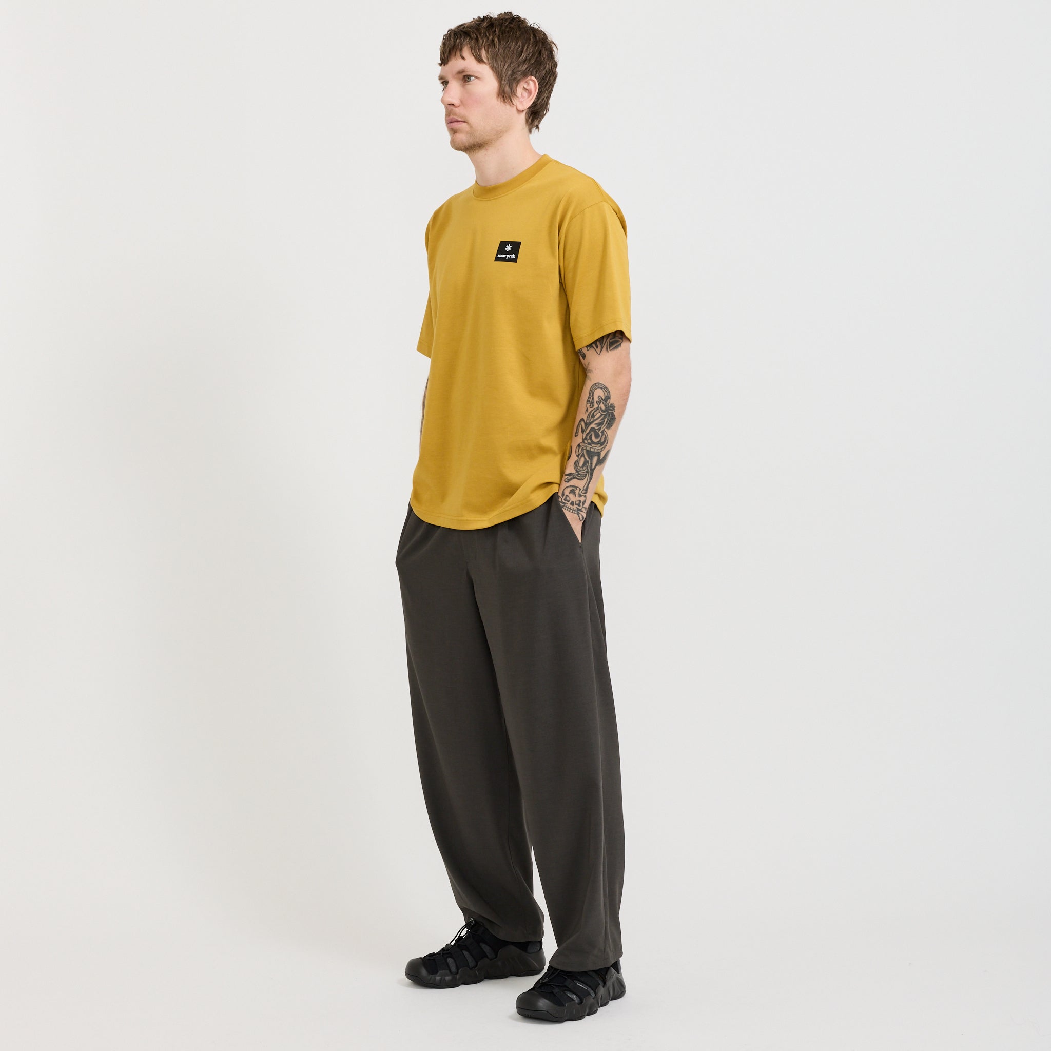 New Standard Square Logo T-Shirt Yellow
