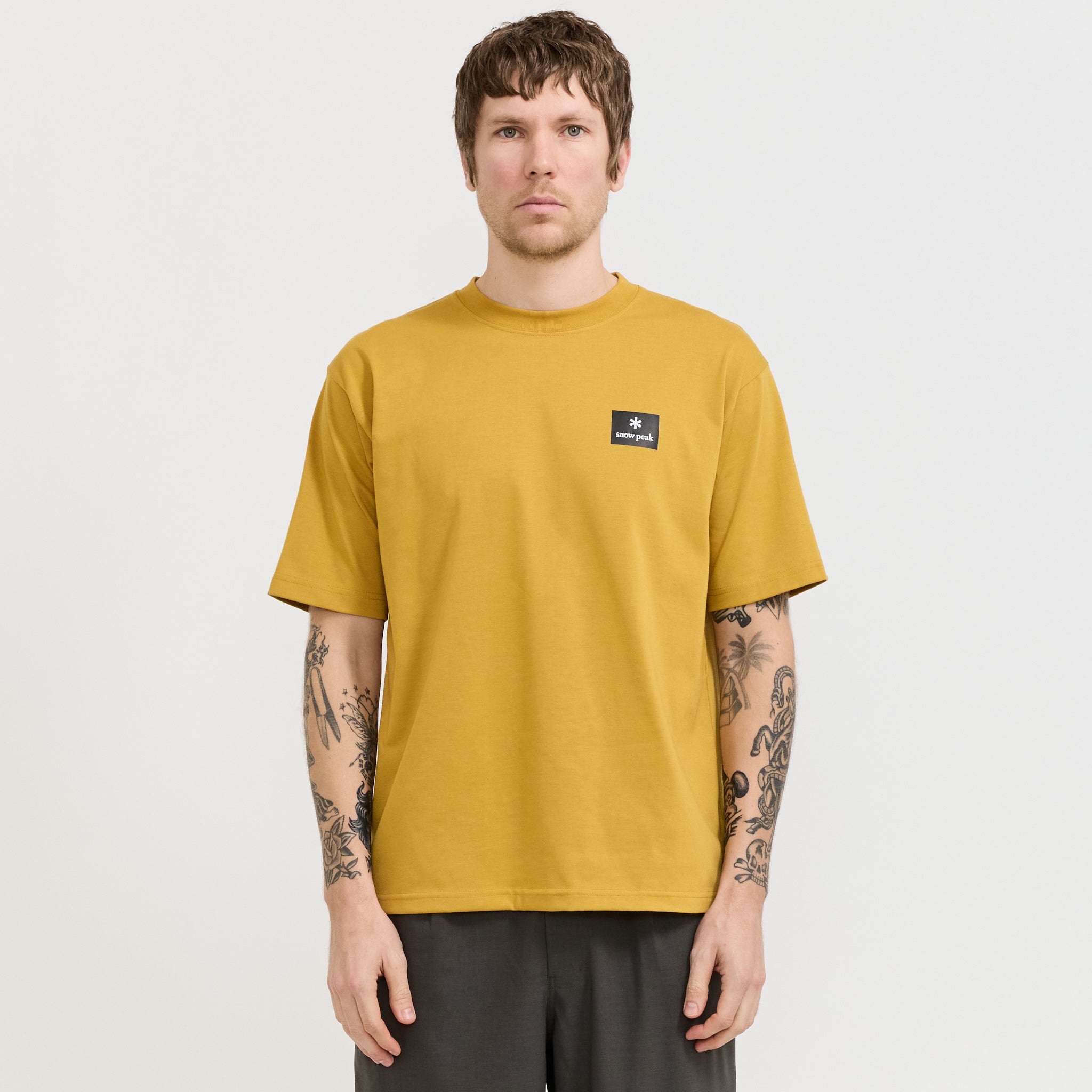 New Standard Square Logo T-Shirt Yellow