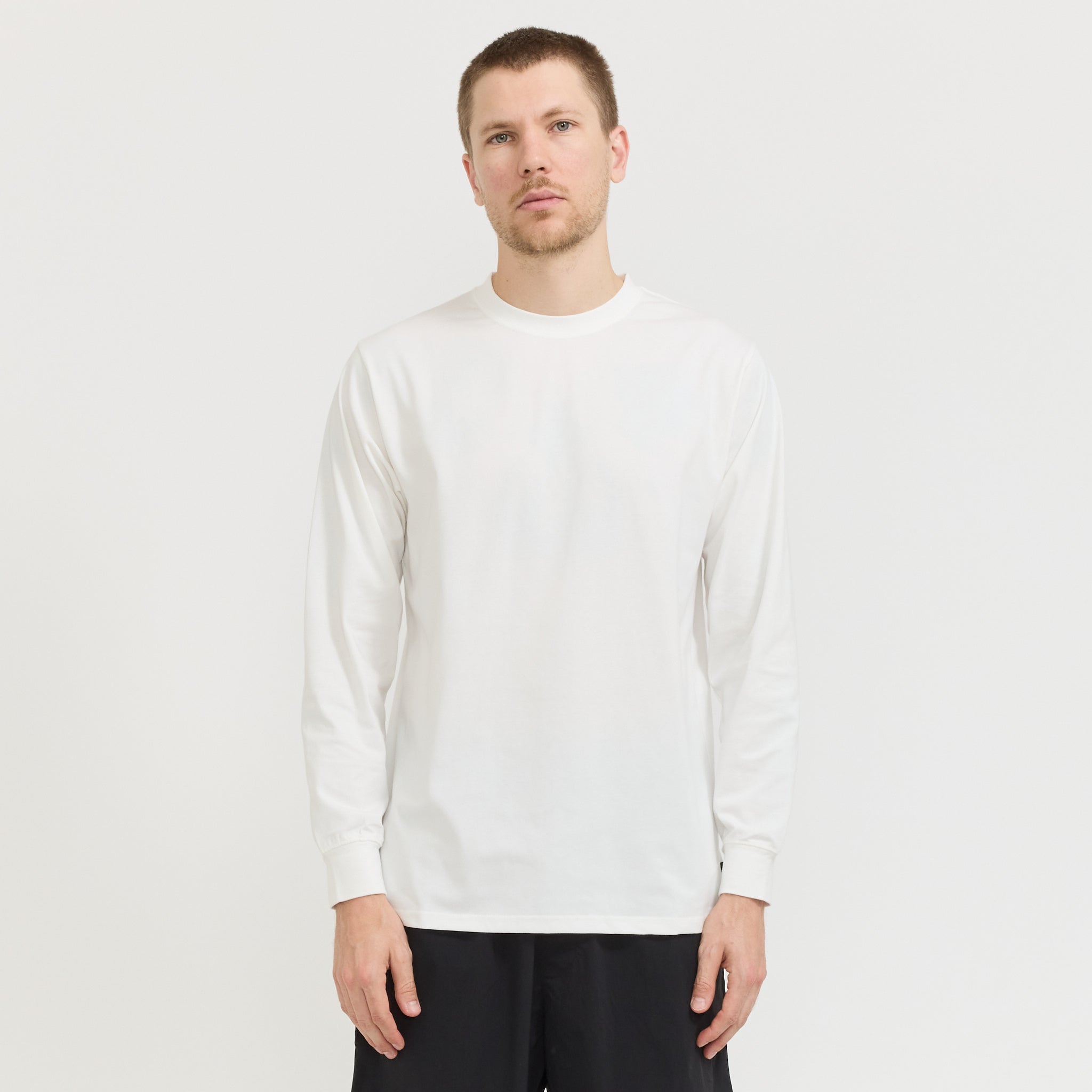 Snow Peak Typography L/S T-Shirt Off White