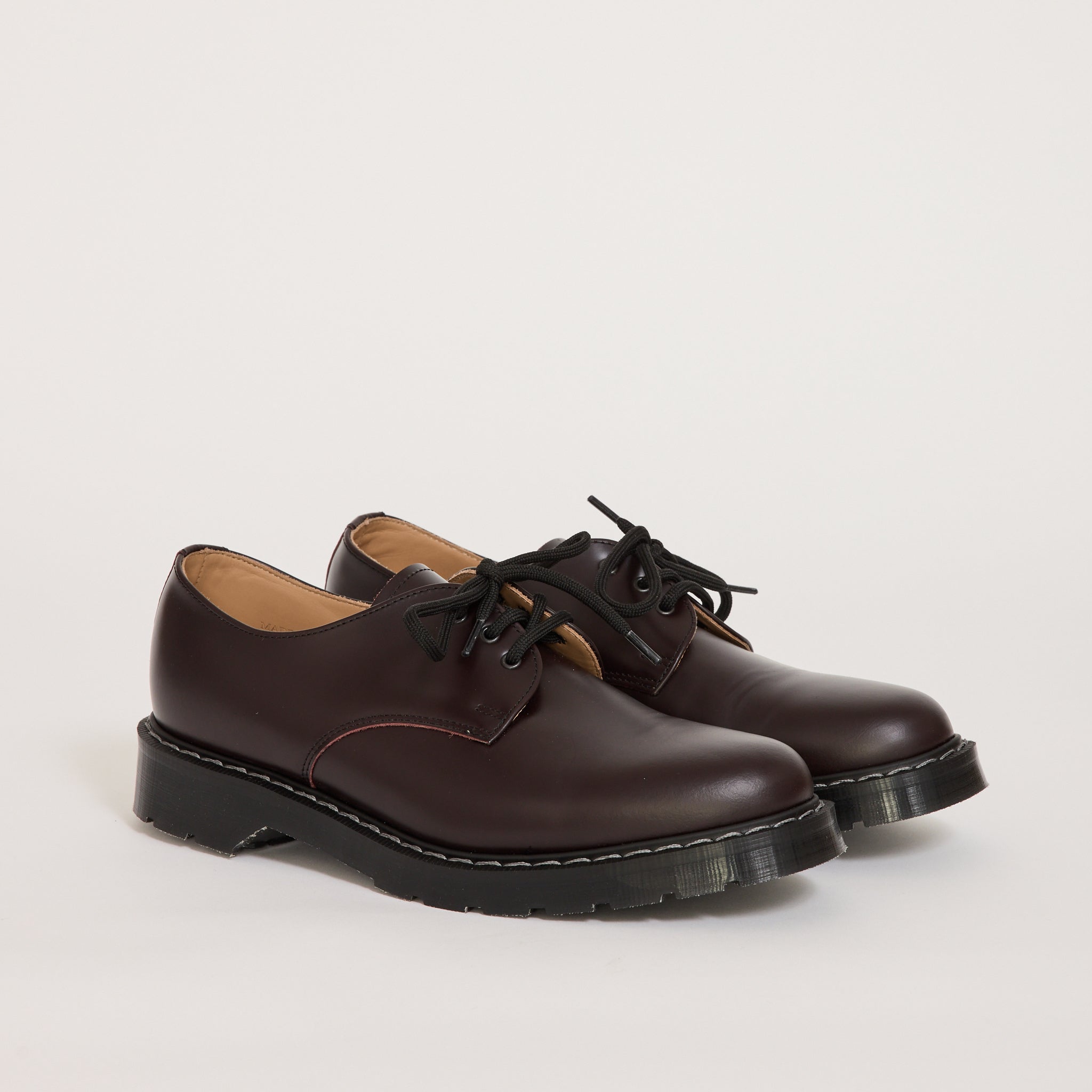 Solovair | Hi Shine Gibson Derby Dark Plum | Maplestore