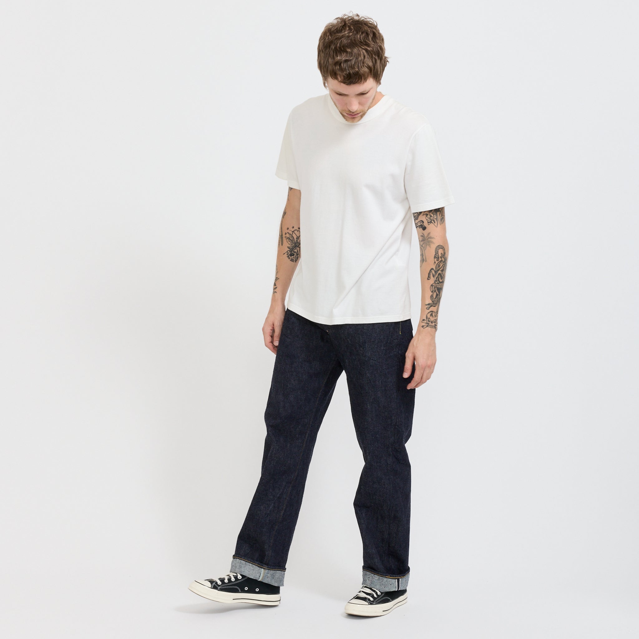 2025 Model Wide Leg One Wash 13 oz