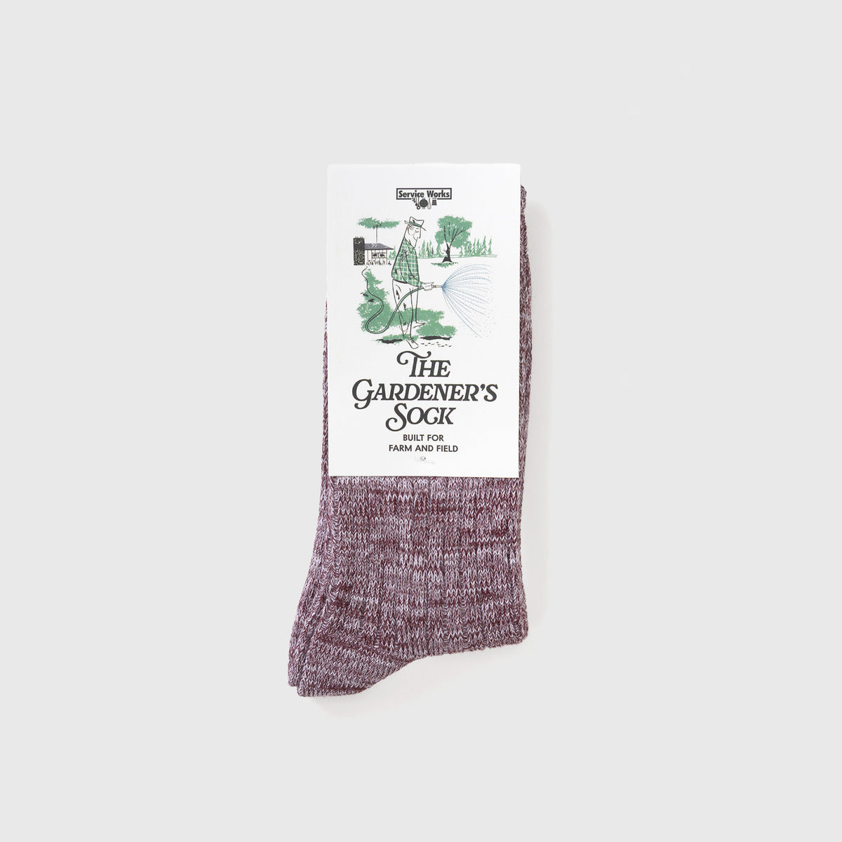 The Gardener's Sock Burgundy