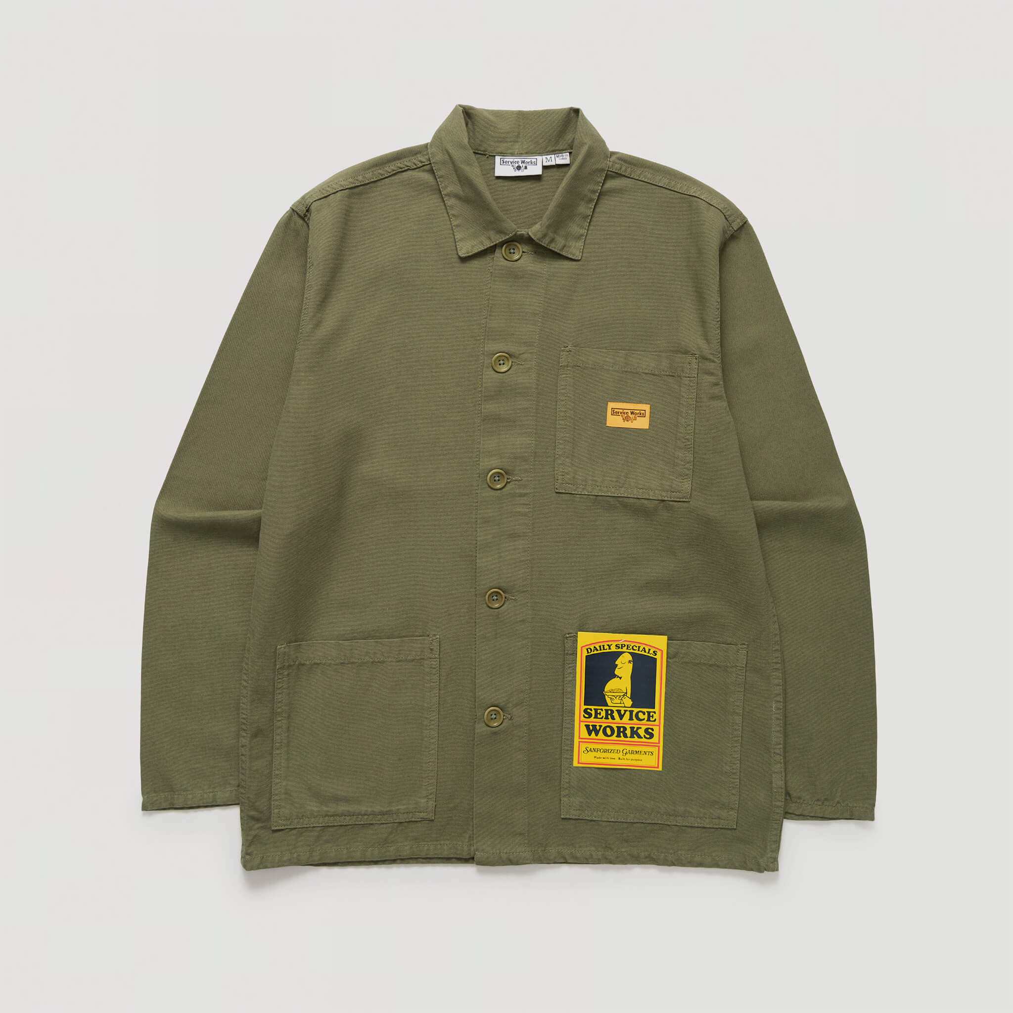 Service Works | Classic Chore Shirt Olive | Maplestore
