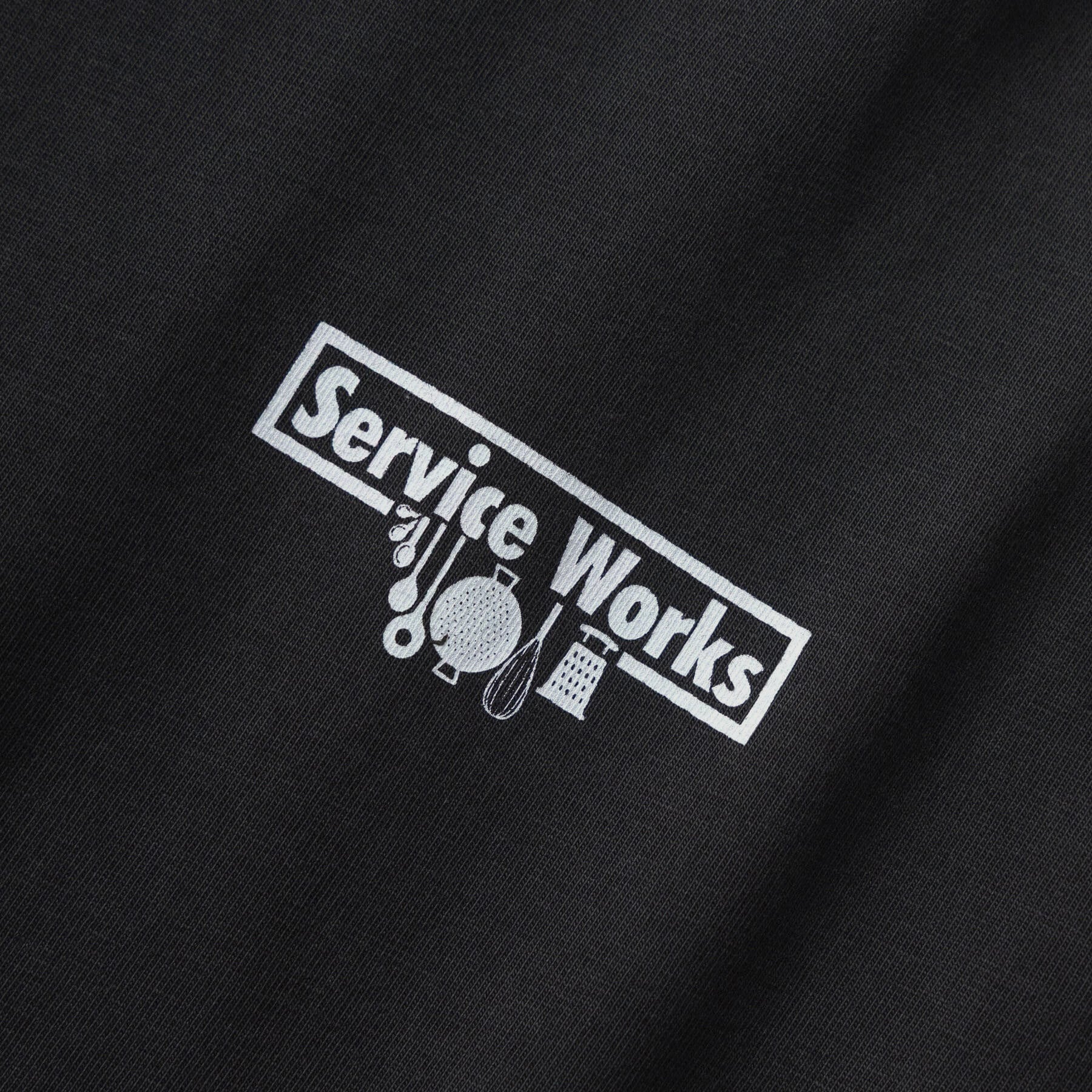 Service Works | Pigment Dyed Trademark Tee Black | Maplestore
