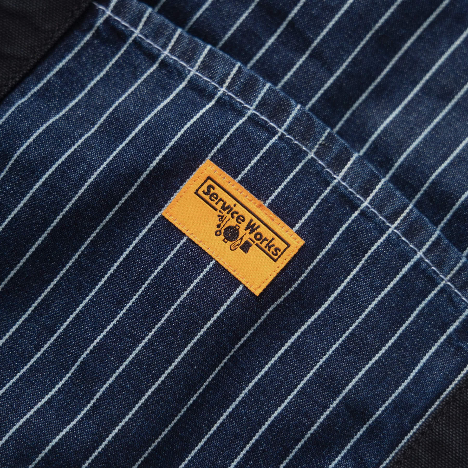 Service Works | Pinstripe Denim Tote Indigo | Maplestore