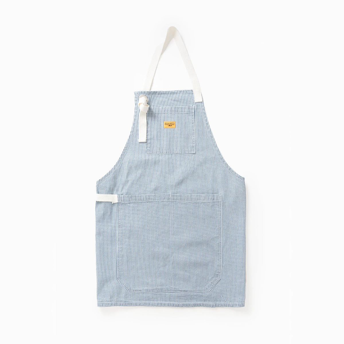 House Gingham Apron Blue