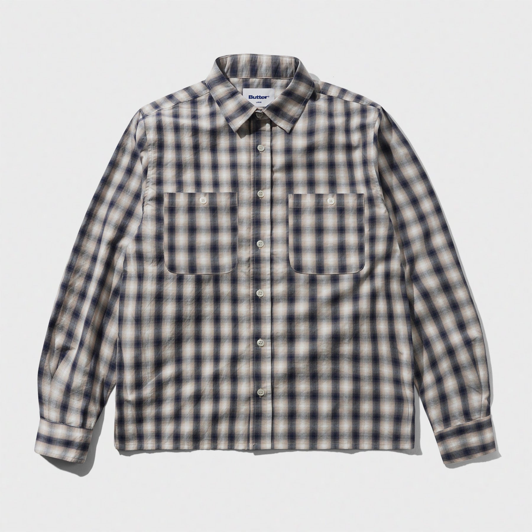 Shadowplaid Shirt Tan