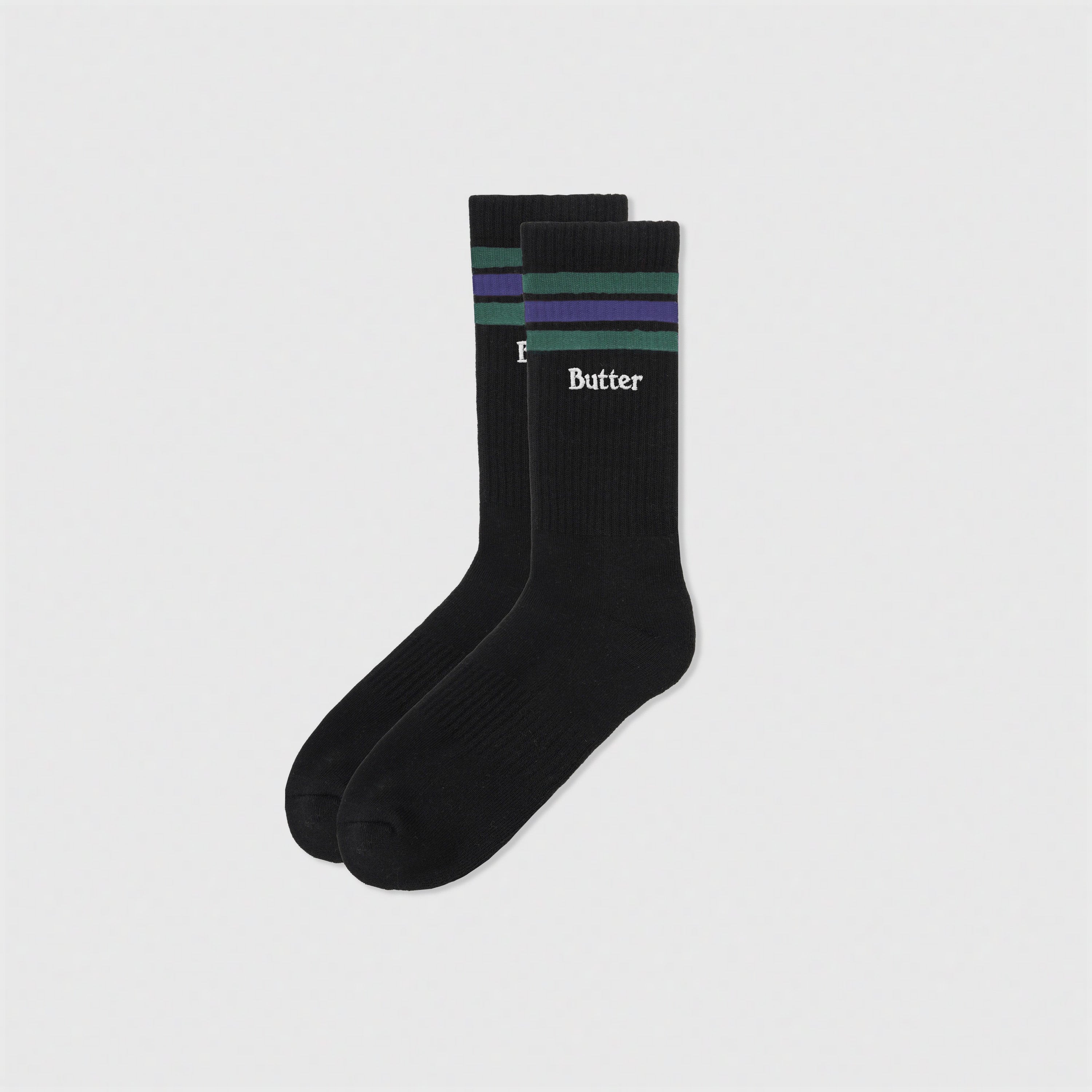 Stripe Socks Black