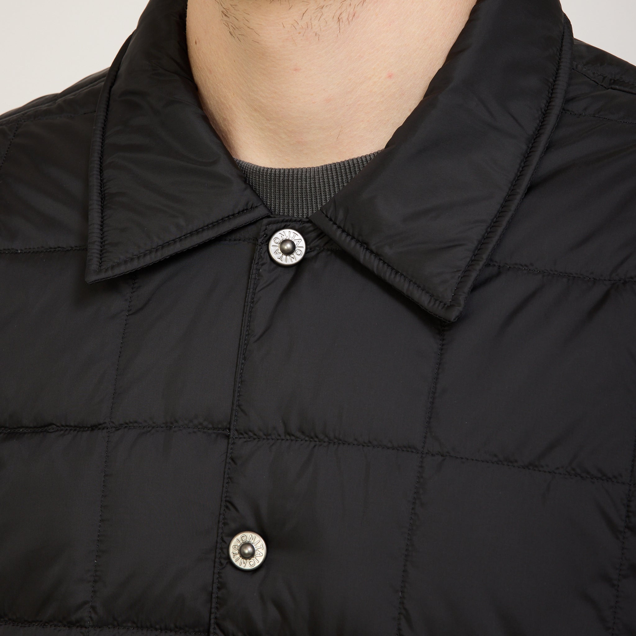 Taion | Down Coach Jacket Black | Maplestore