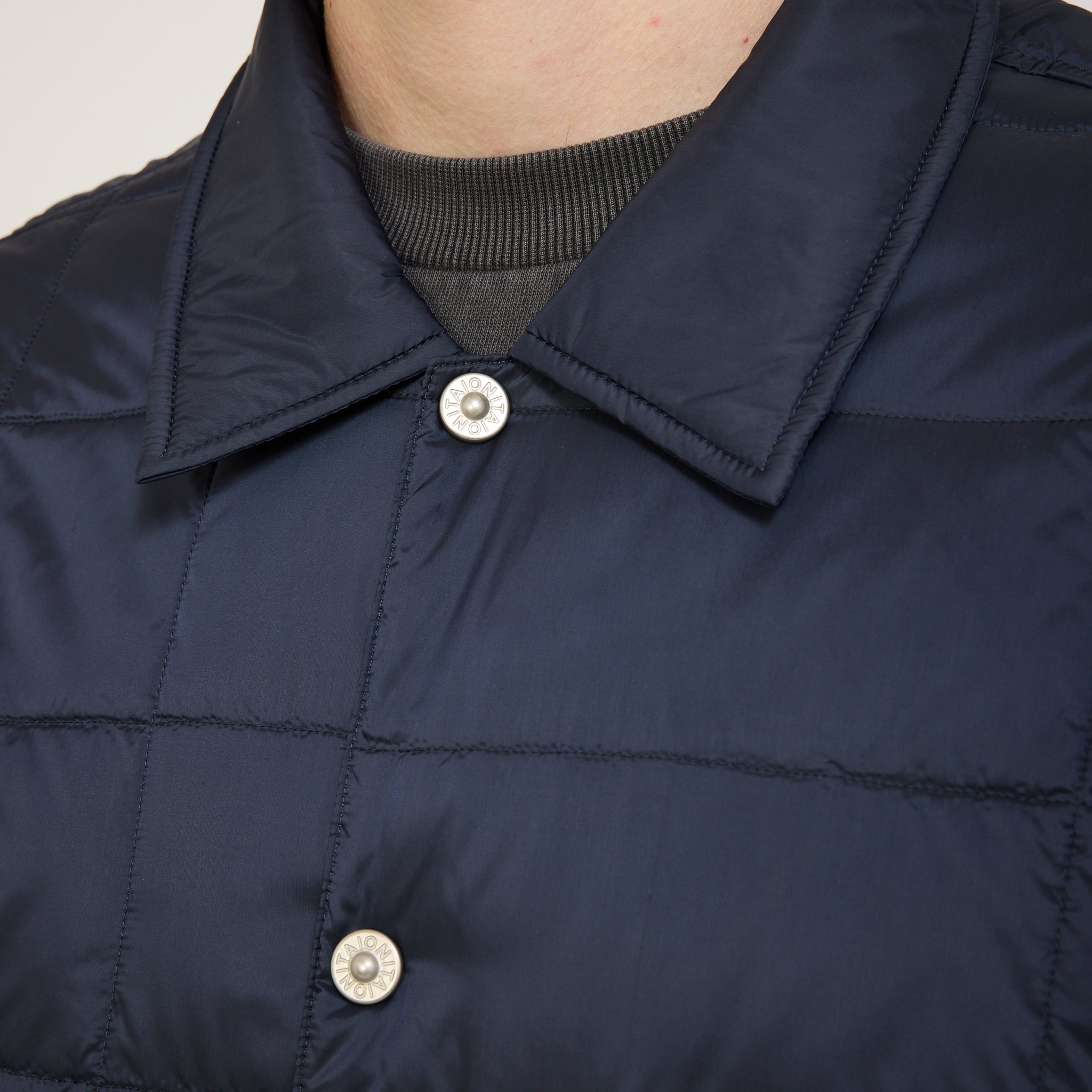 Taion | Down Coach Jacket Dark Navy | Maplestore
