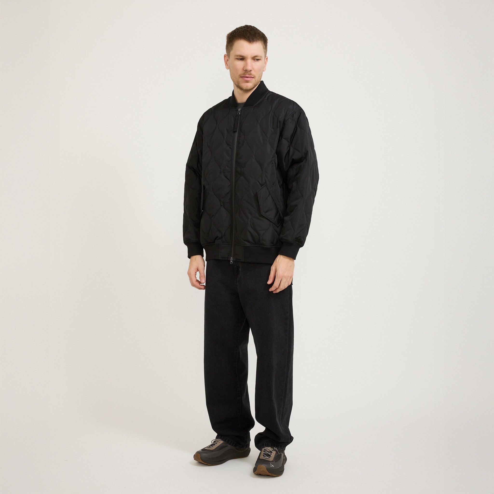 Taion | Military MA-1 Down Jacket Black | Maplestore