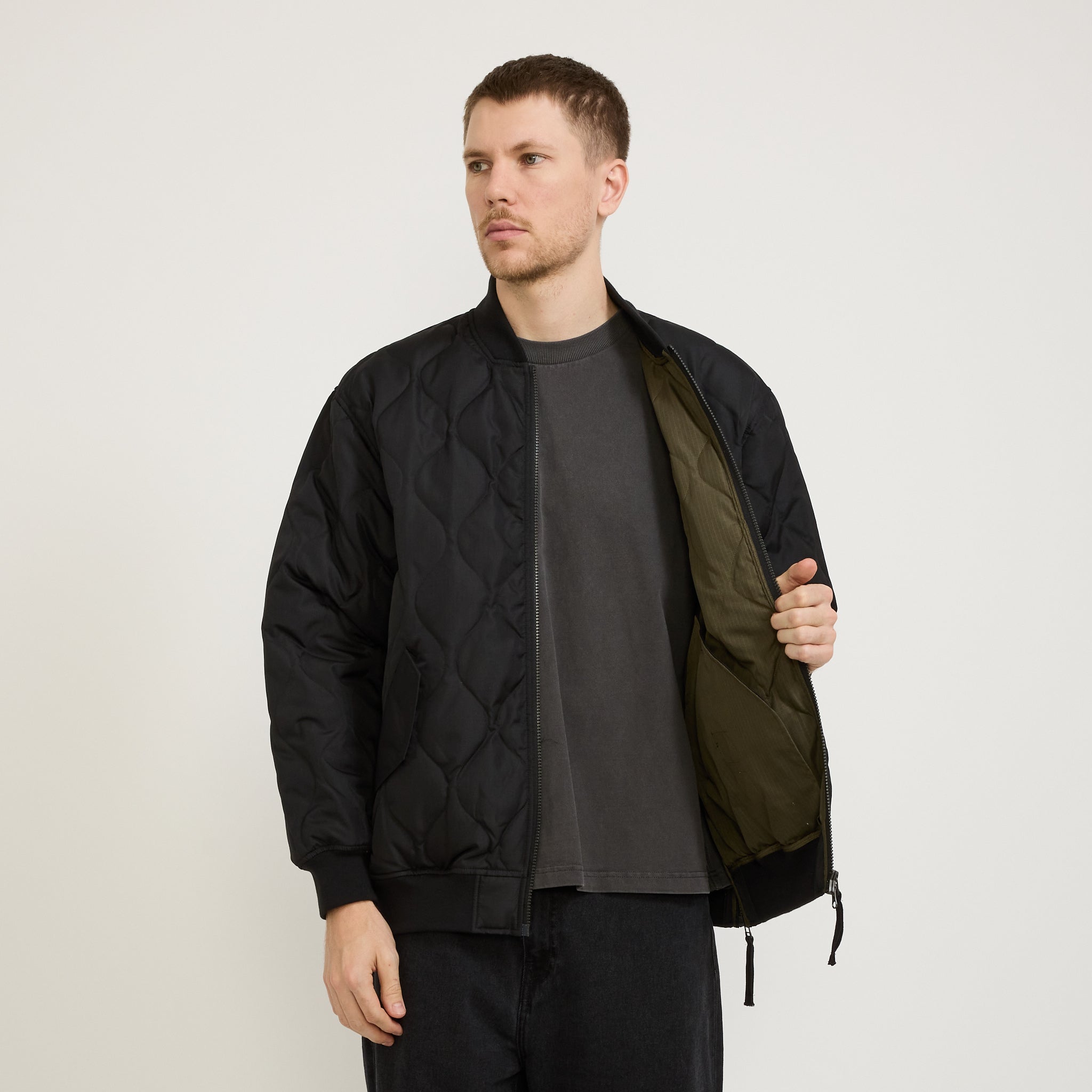 Taion | Military MA-1 Down Jacket Black | Maplestore