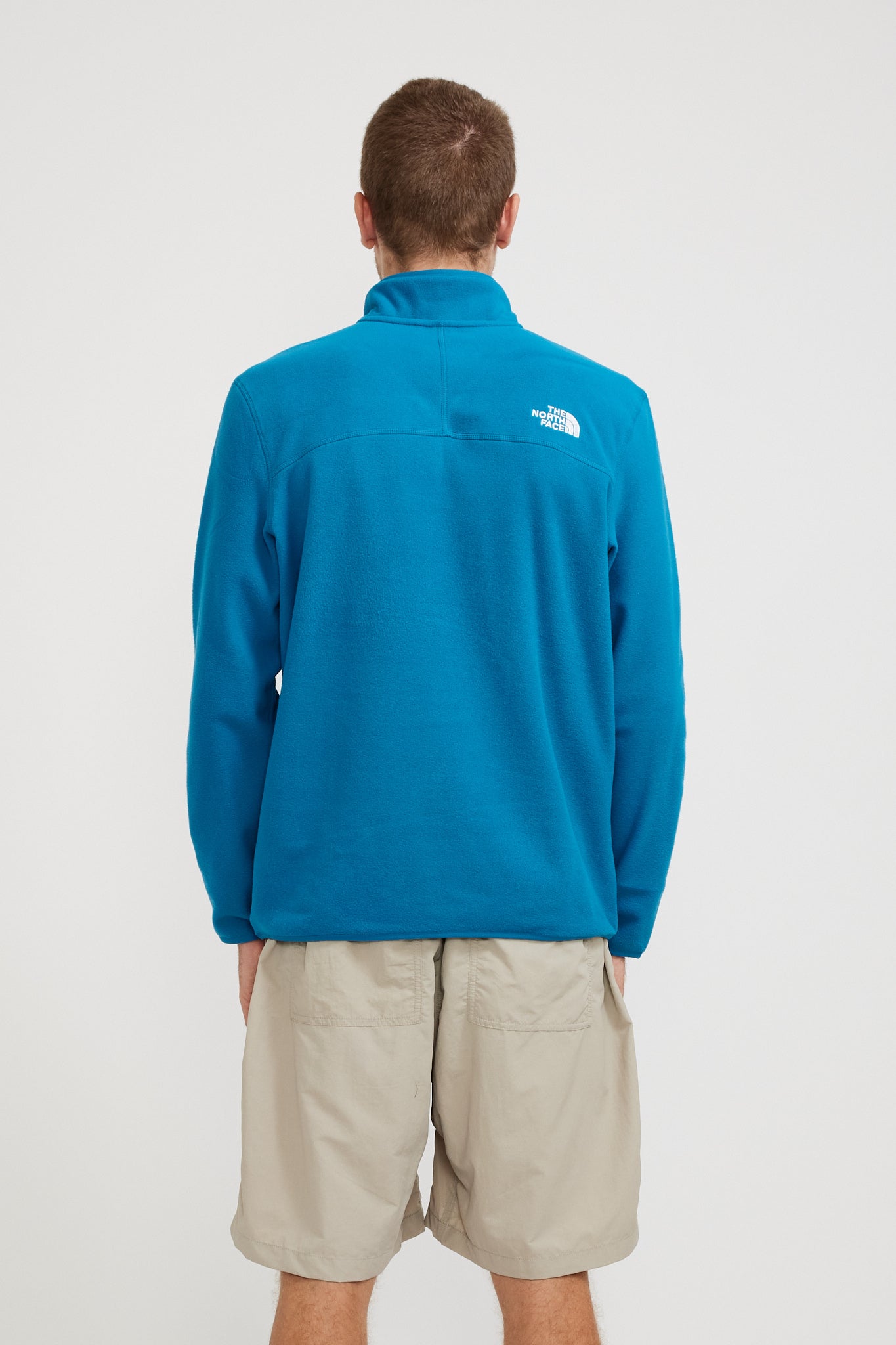 The North Face | 100 Glacier 1/4 Zip Fleece Adriatic Blue | Maplestore