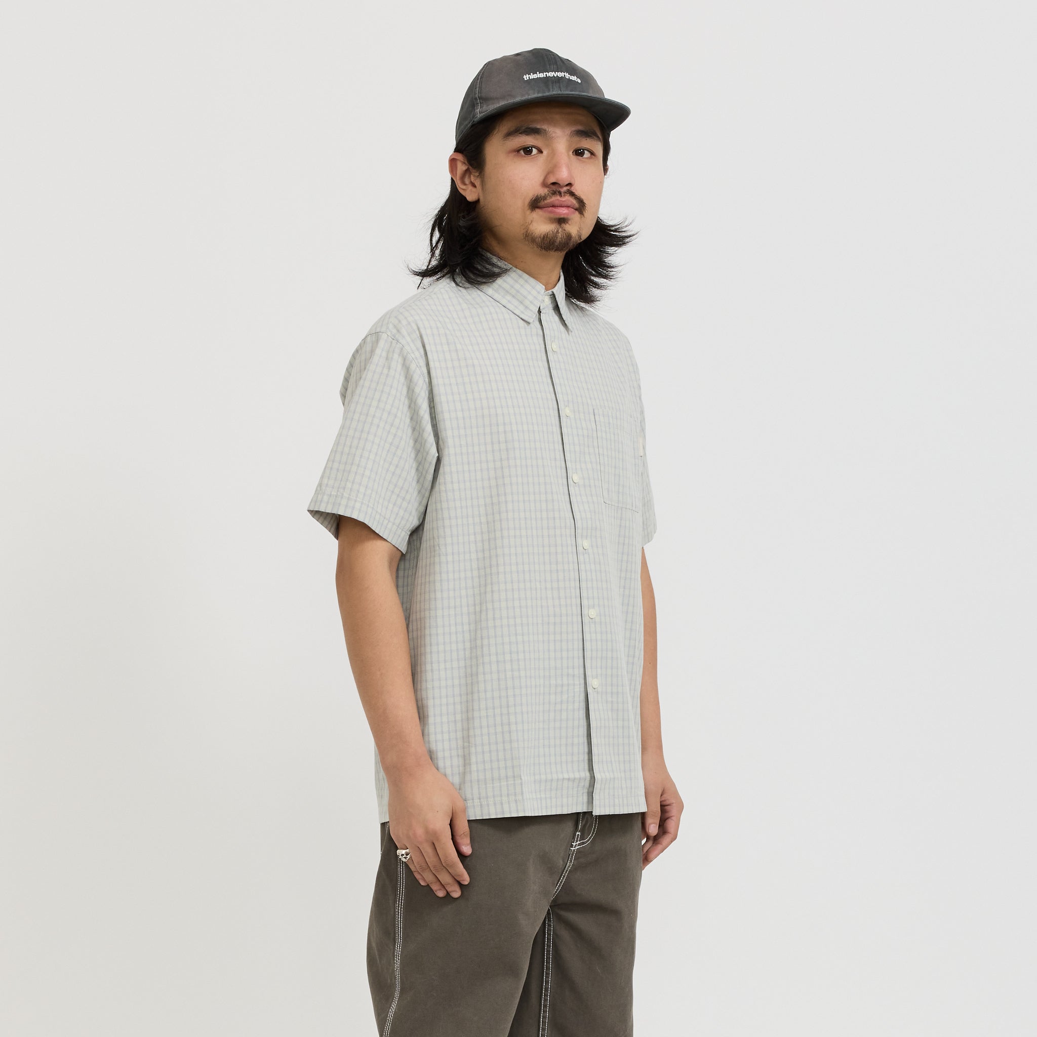 thisisneverthat | Check S/S Shirt Stone | Maplestore