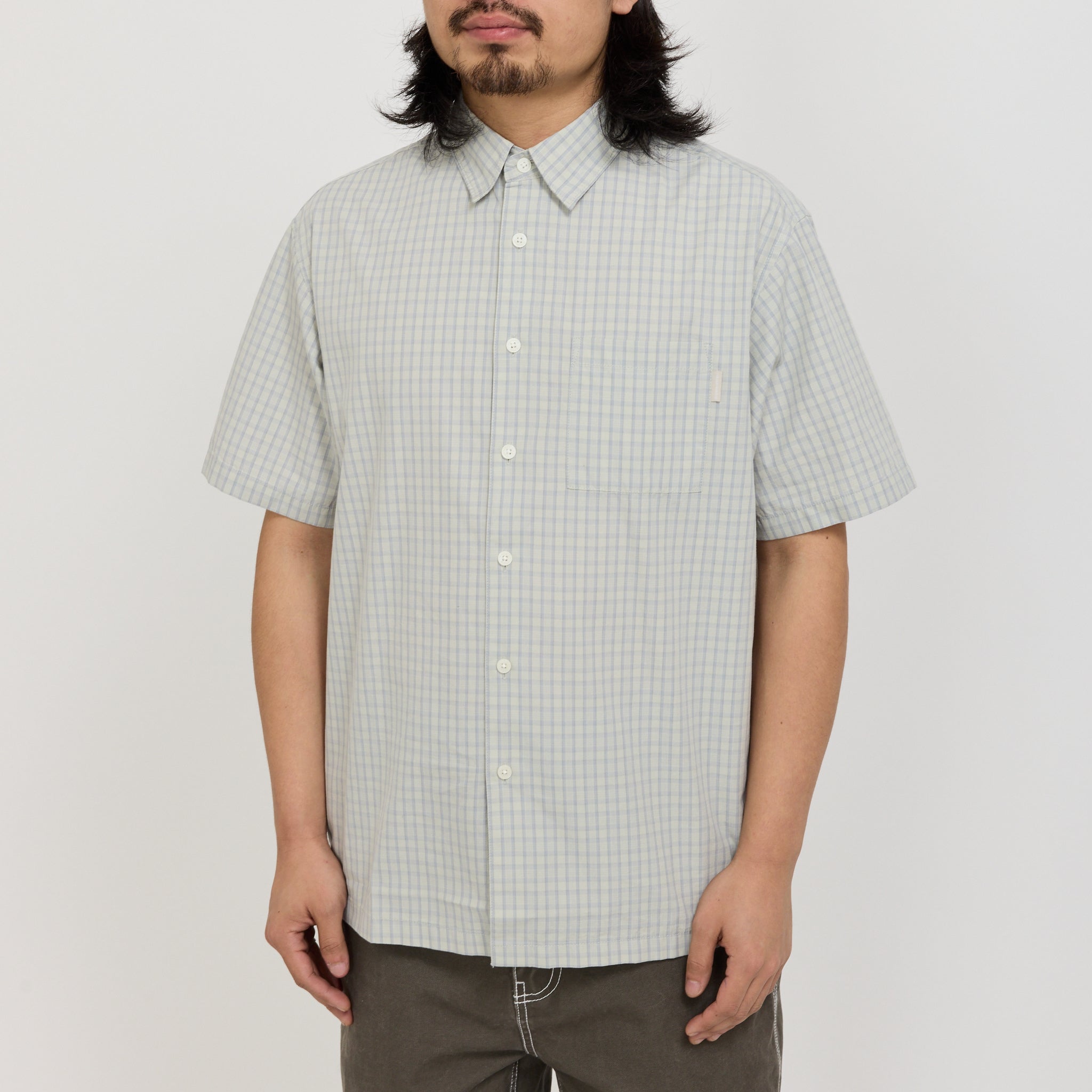 thisisneverthat | Check S/S Shirt Stone | Maplestore