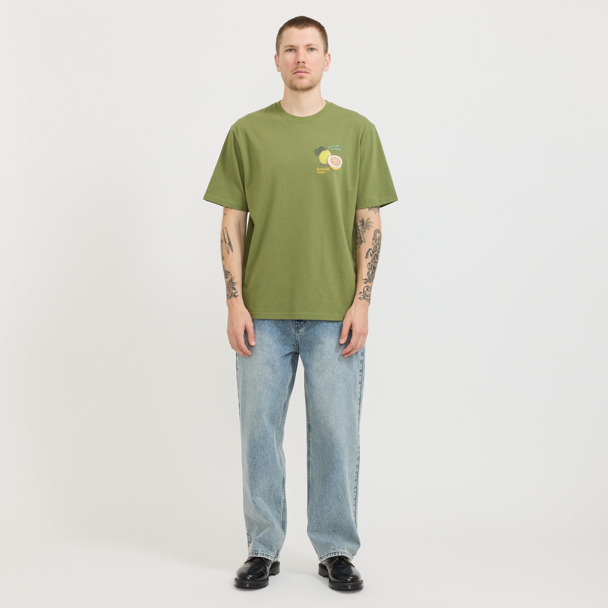Guava Tee Moss Green