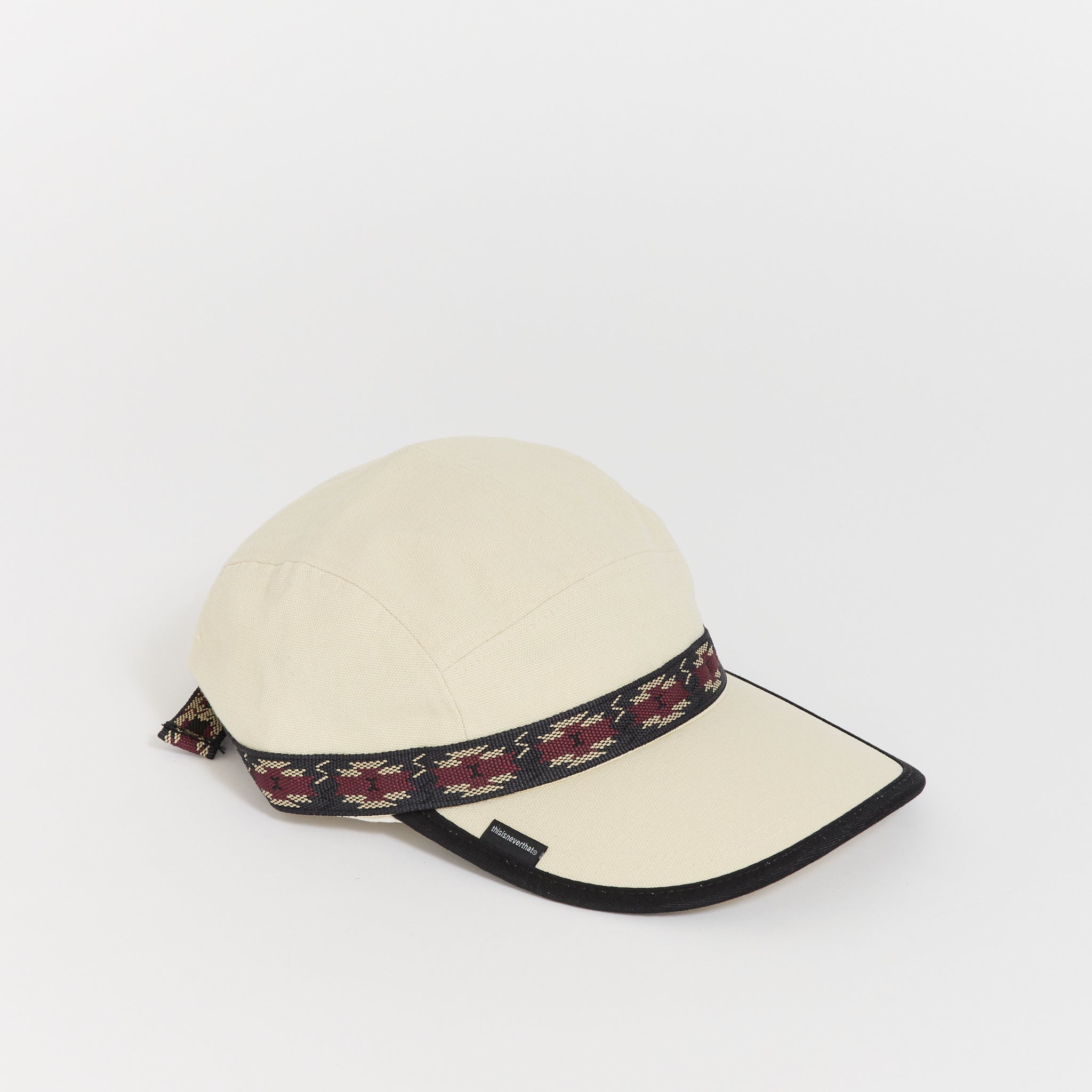 Long Bill Strap Cap Ivory