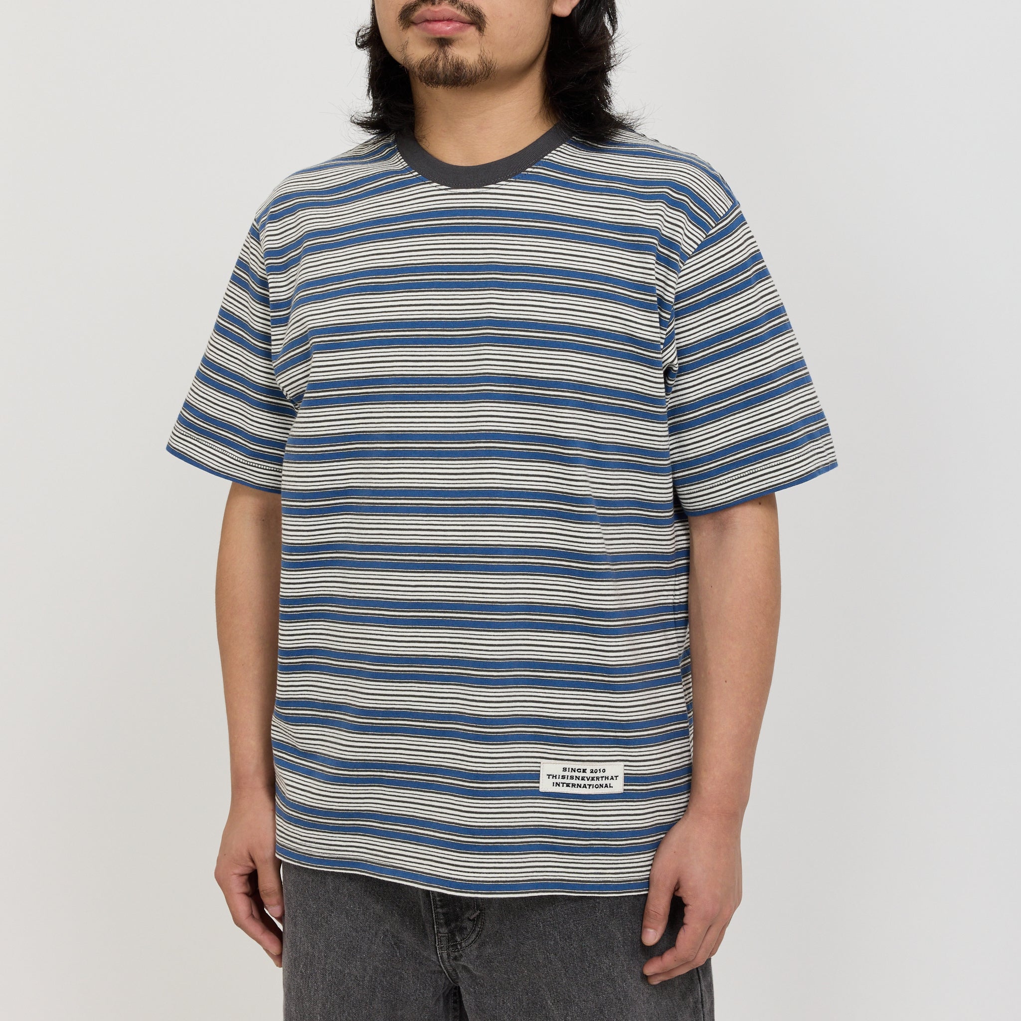 thisisneverthat | Striped Tee Blue | Maplestore