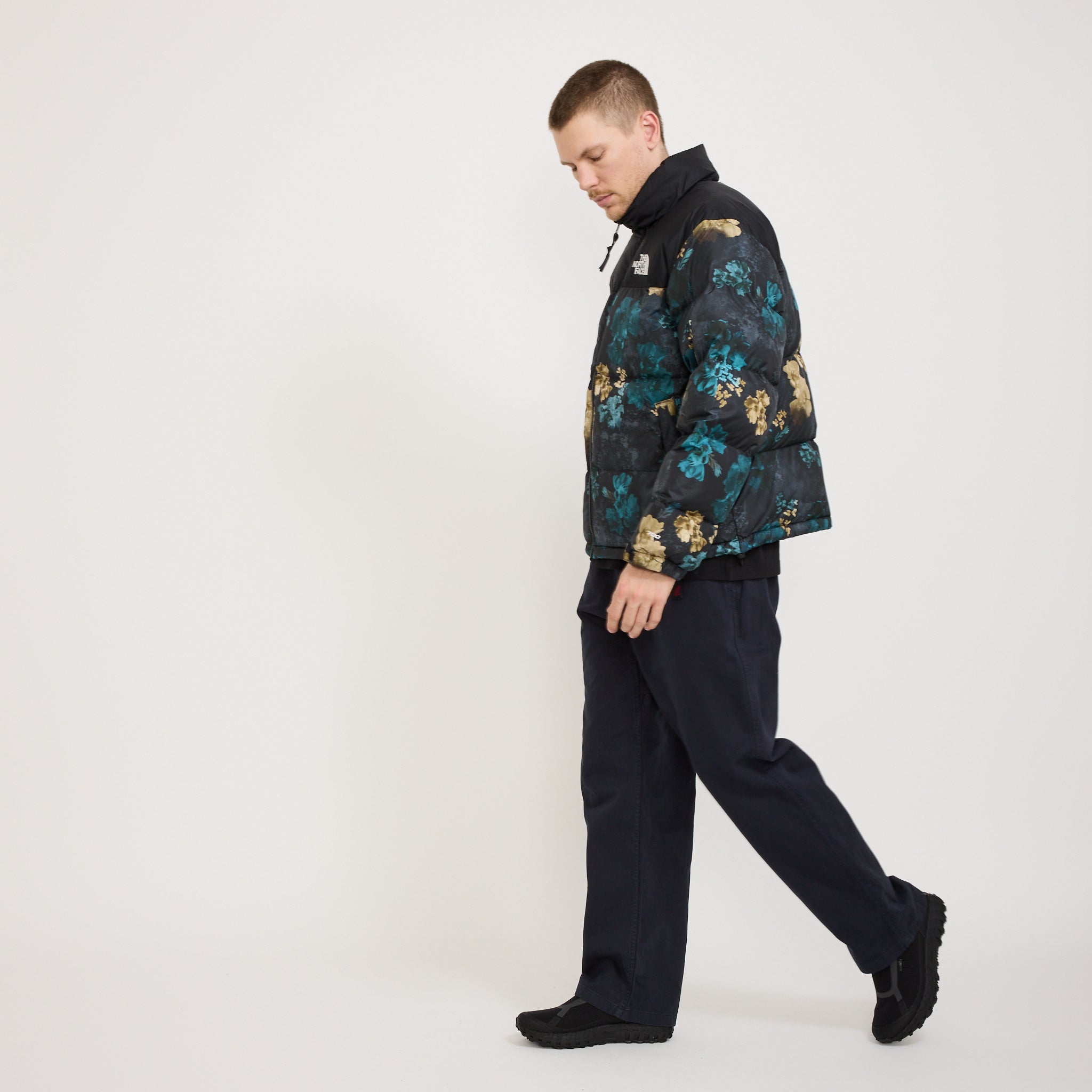 The North Face | 1996 Retro Nuptse Jacket Duck Green Flower/TNF Black | Maplestore