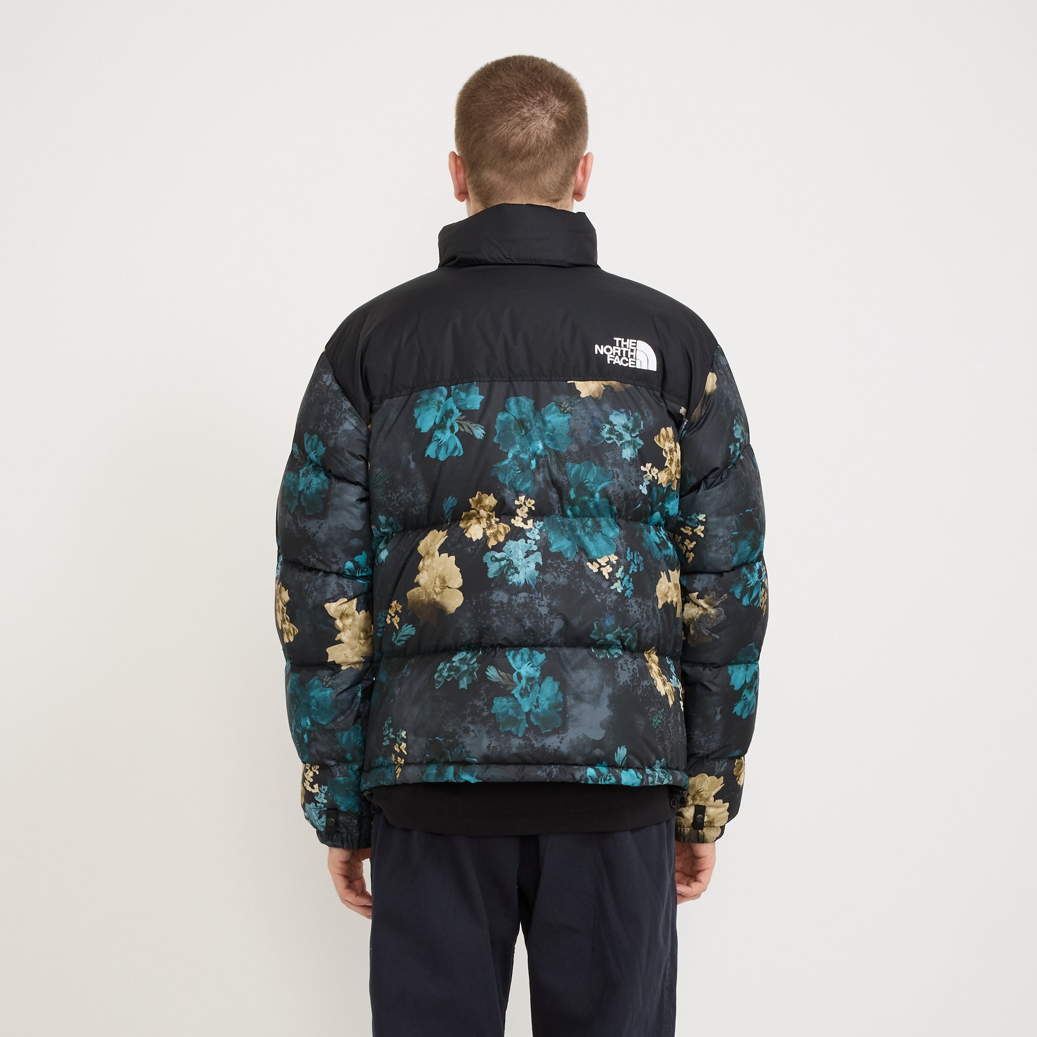 The North Face | 1996 Retro Nuptse Jacket Duck Green Flower/TNF Black | Maplestore