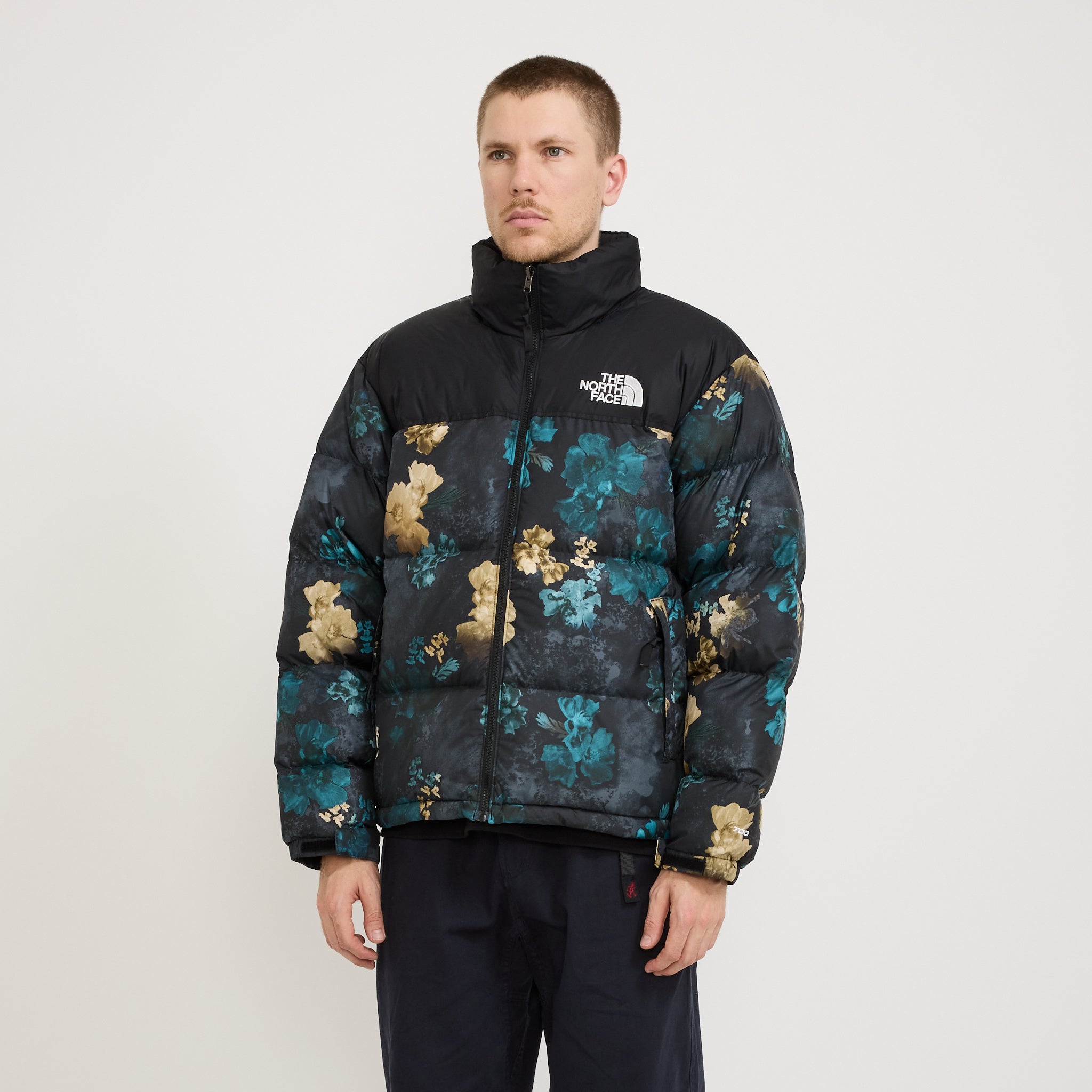 The North Face | 1996 Retro Nuptse Jacket Duck Green Flower/TNF Black | Maplestore