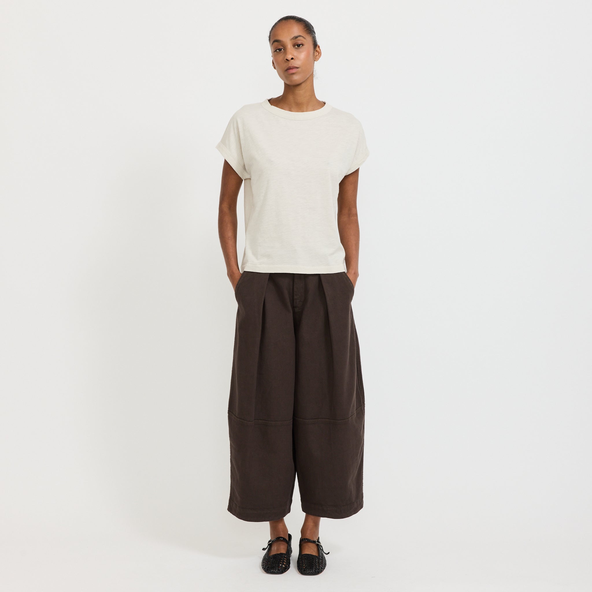 Toast | Alda Organic Cotton Easy Tee Pebble | Maplestore