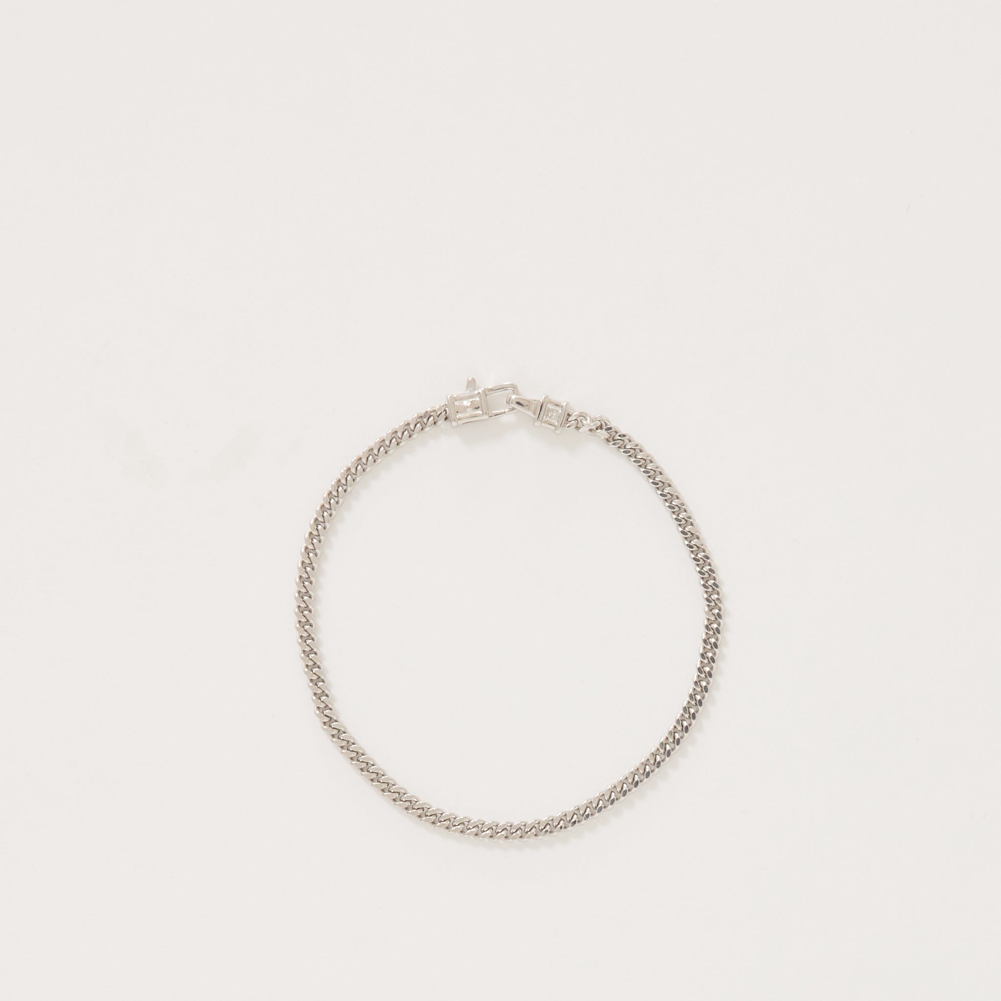 Tom Wood | Curb Bracelet M Silver | Maplestore