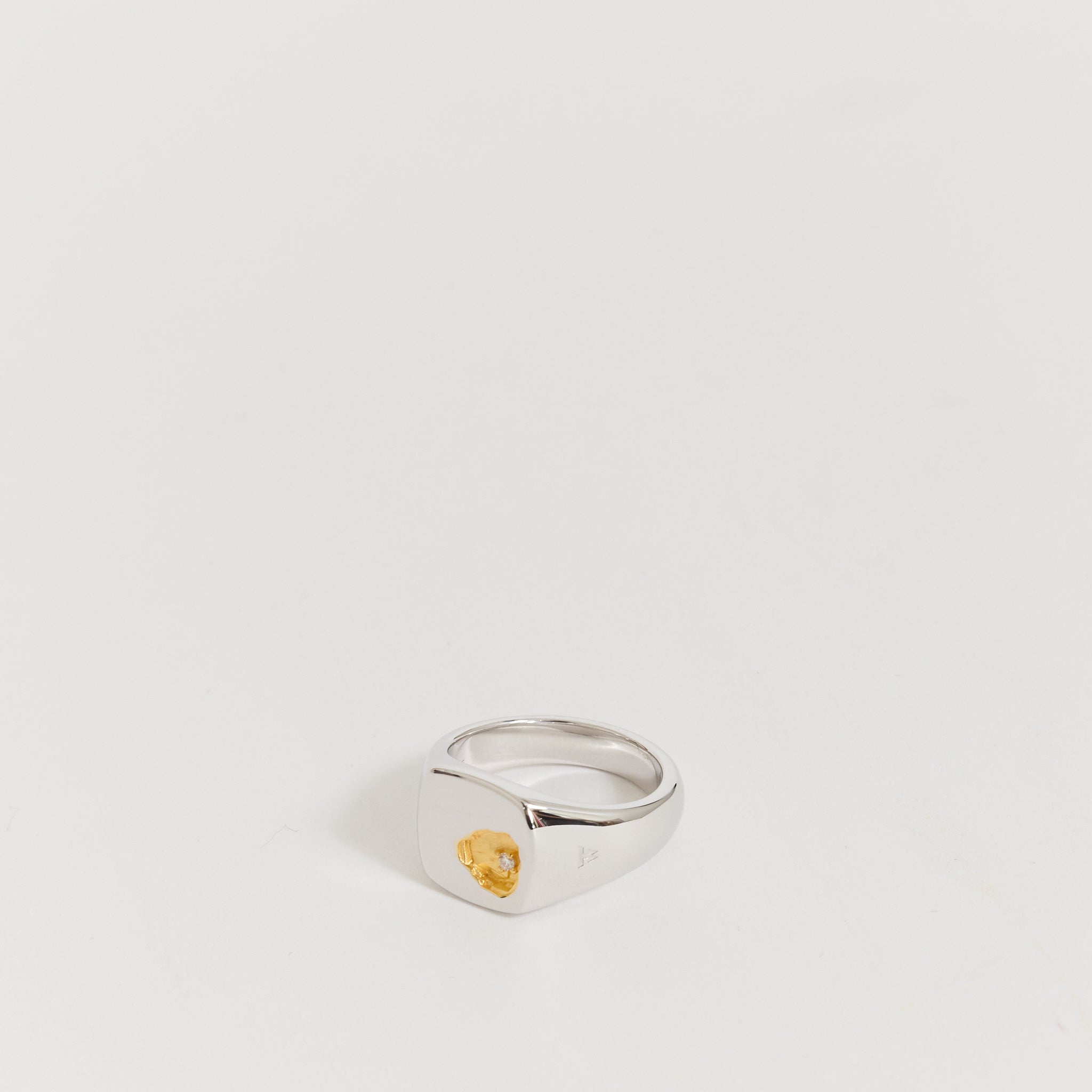 Mined Ring Diamond Small