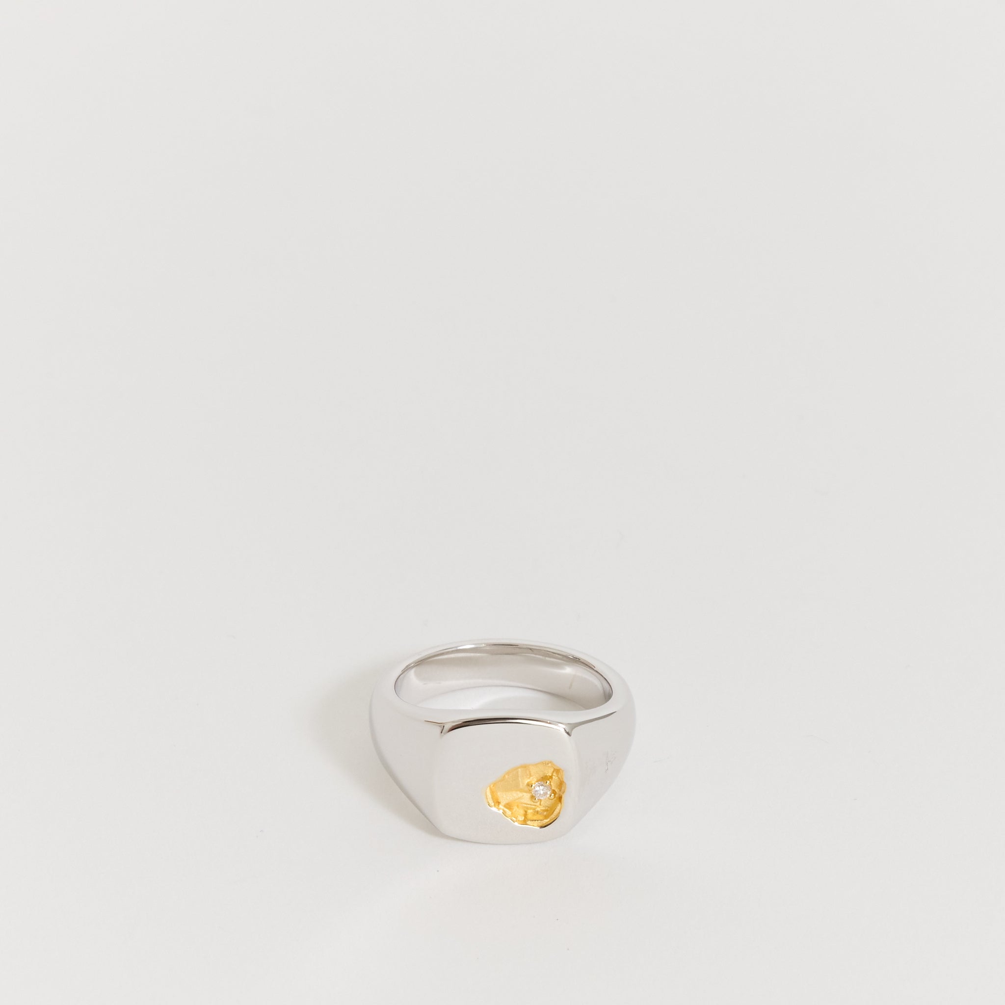 Mined Ring Diamond Small