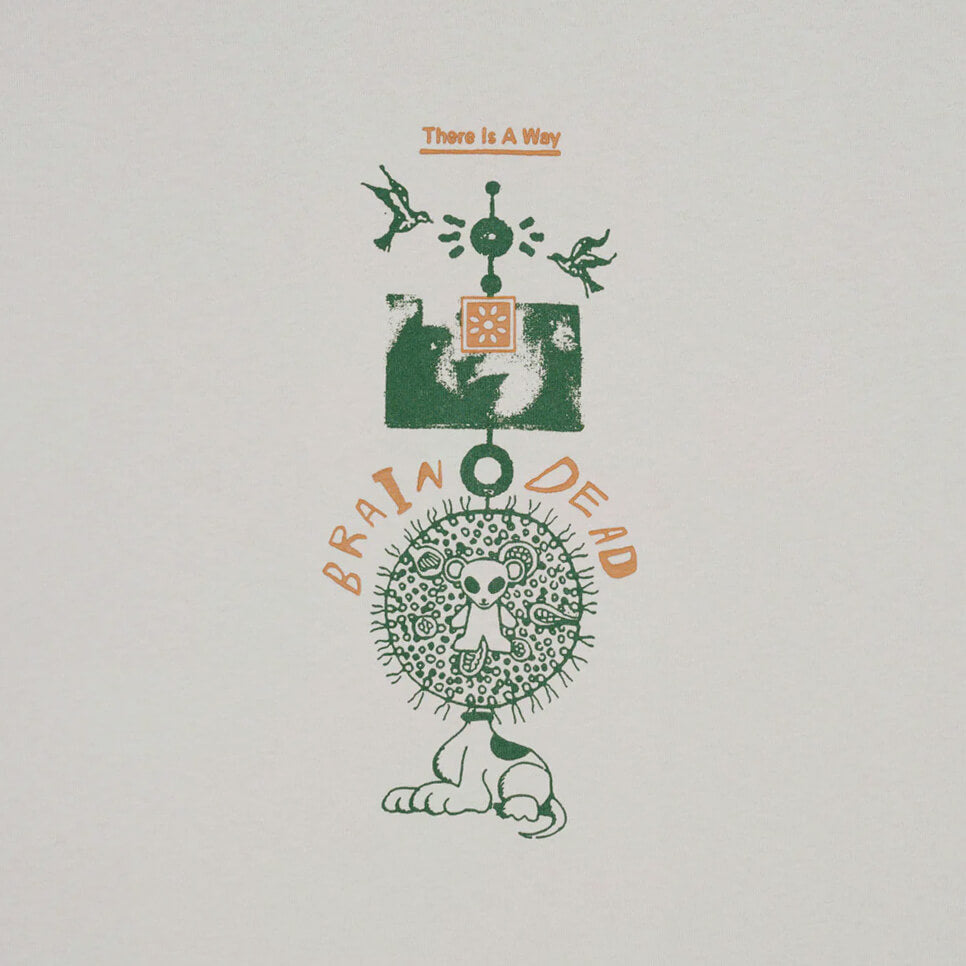 Brain Dead | There Is A Way T-Shirt Grey | Maplestore