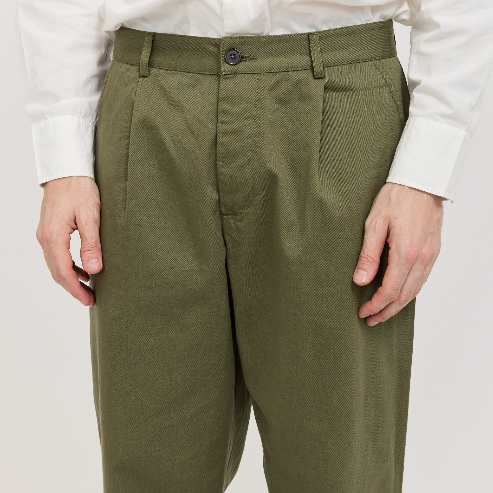 Duke Pant Twill Light Olive