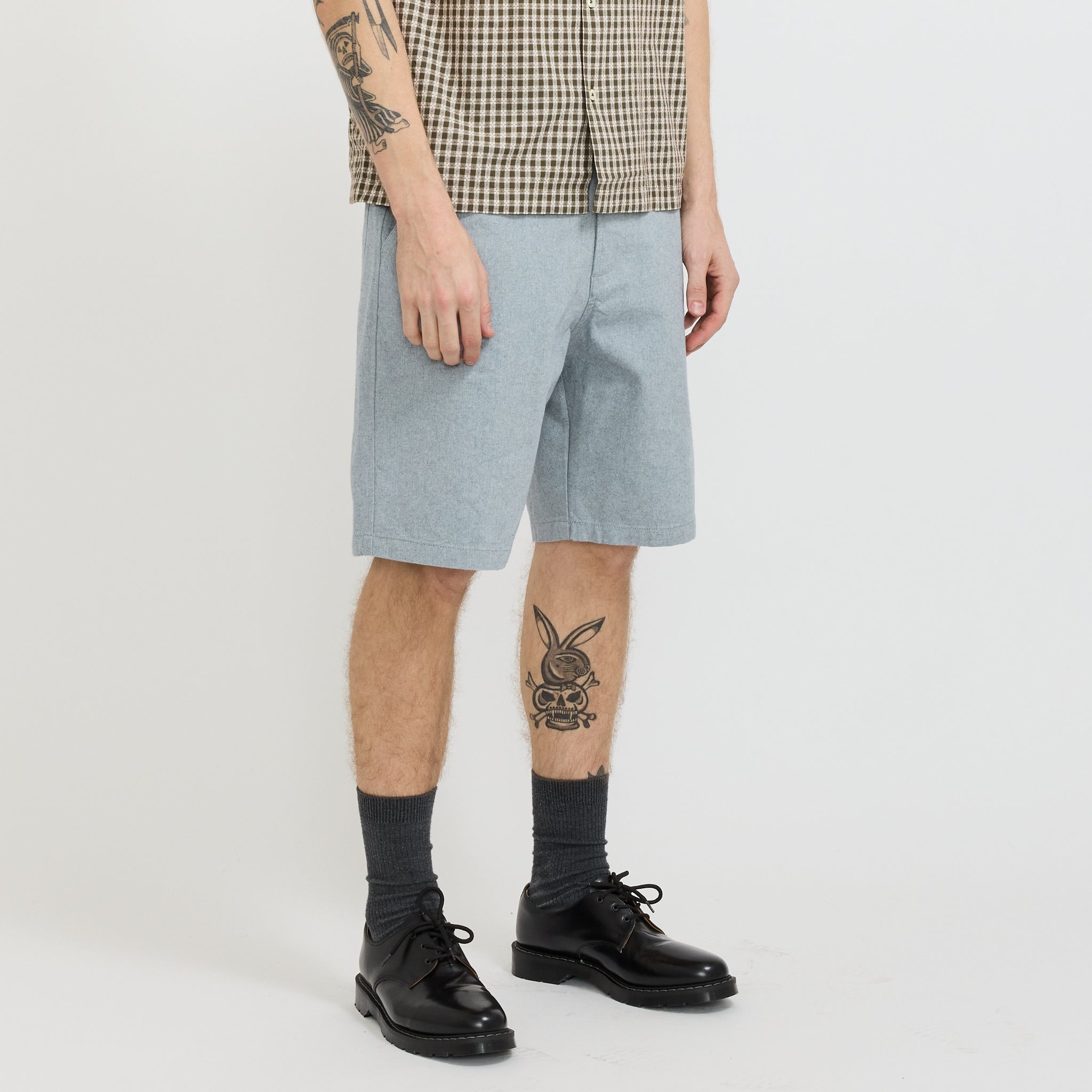Universal Works | Alva Short Reworked Jean Cloth Indigo | Maplestore