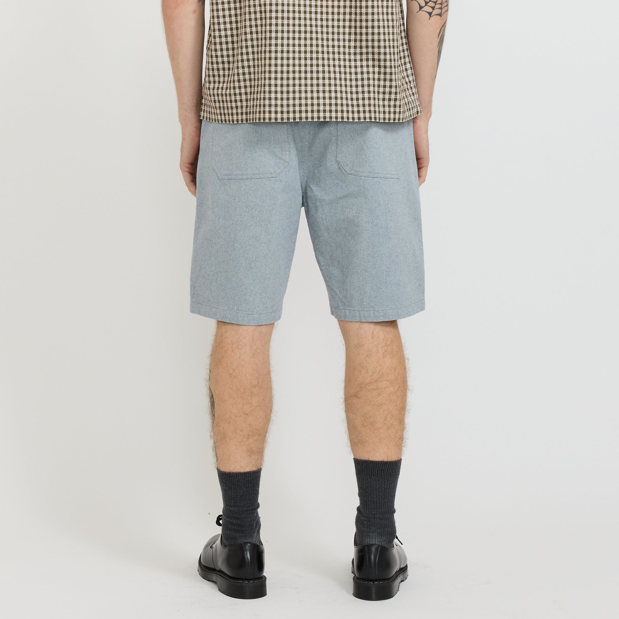 Universal Works | Alva Short Reworked Jean Cloth Indigo | Maplestore