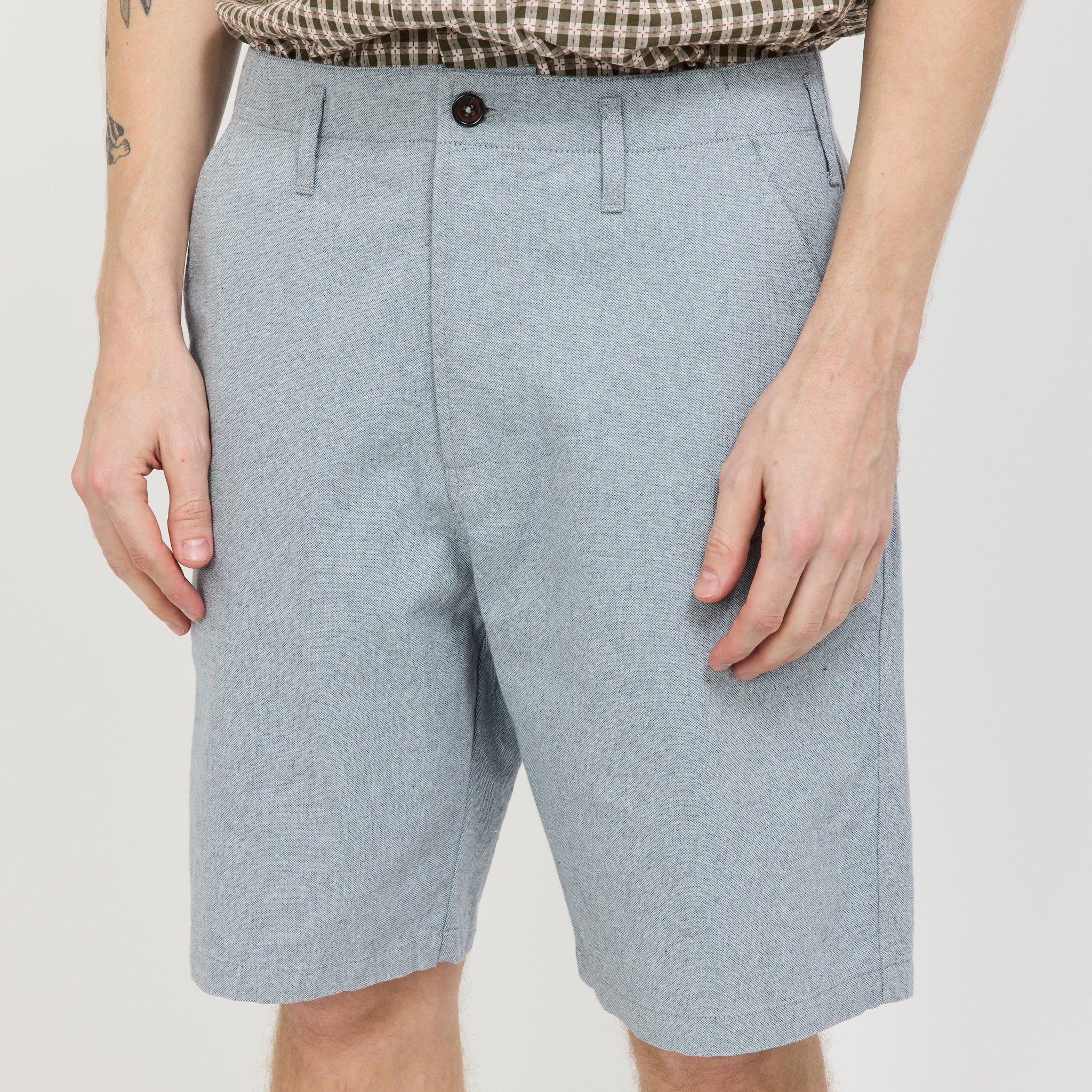 Universal Works | Alva Short Reworked Jean Cloth Indigo | Maplestore