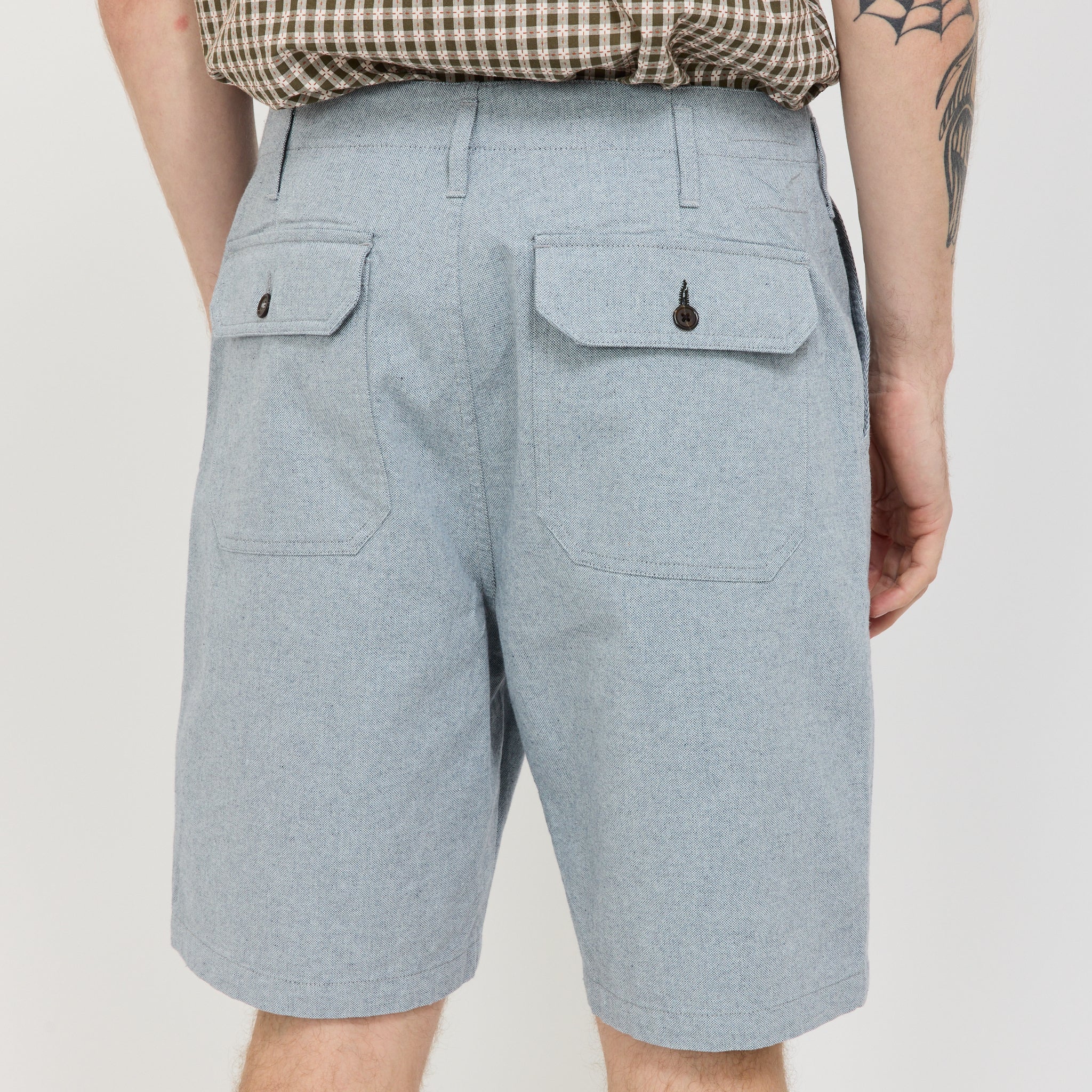 Universal Works | Alva Short Reworked Jean Cloth Indigo | Maplestore
