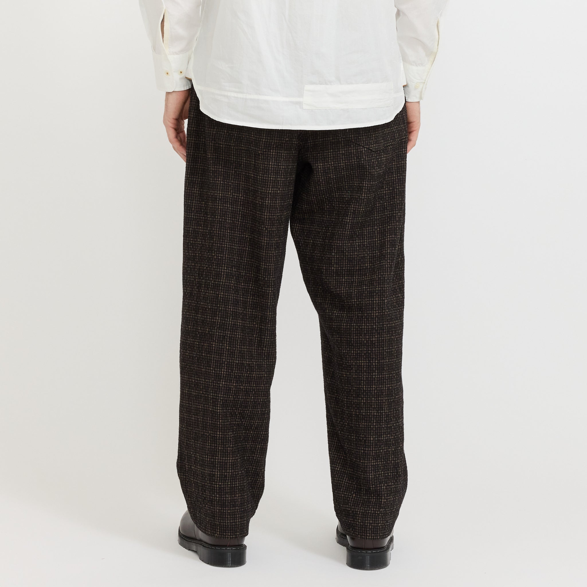 Duke Pant Cedar Check Brown