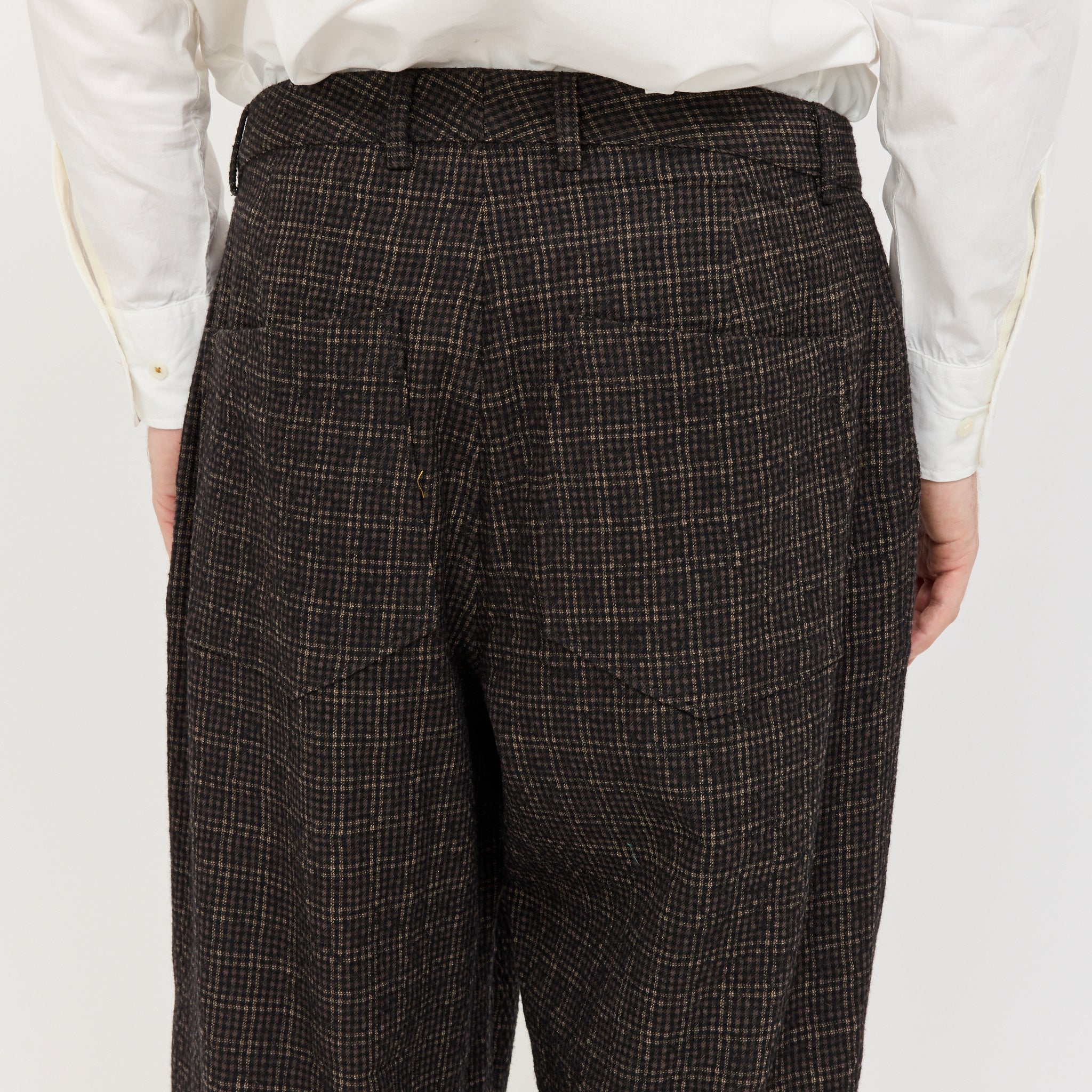 Duke Pant Cedar Check Brown