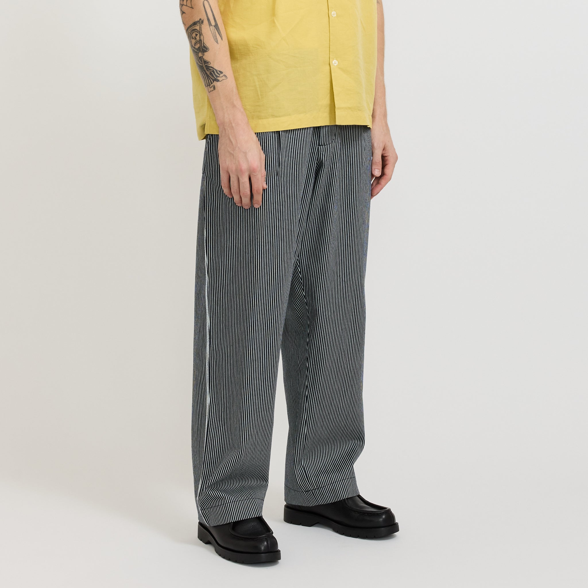 Duke Pant Hickory Stripe Denim Indigo