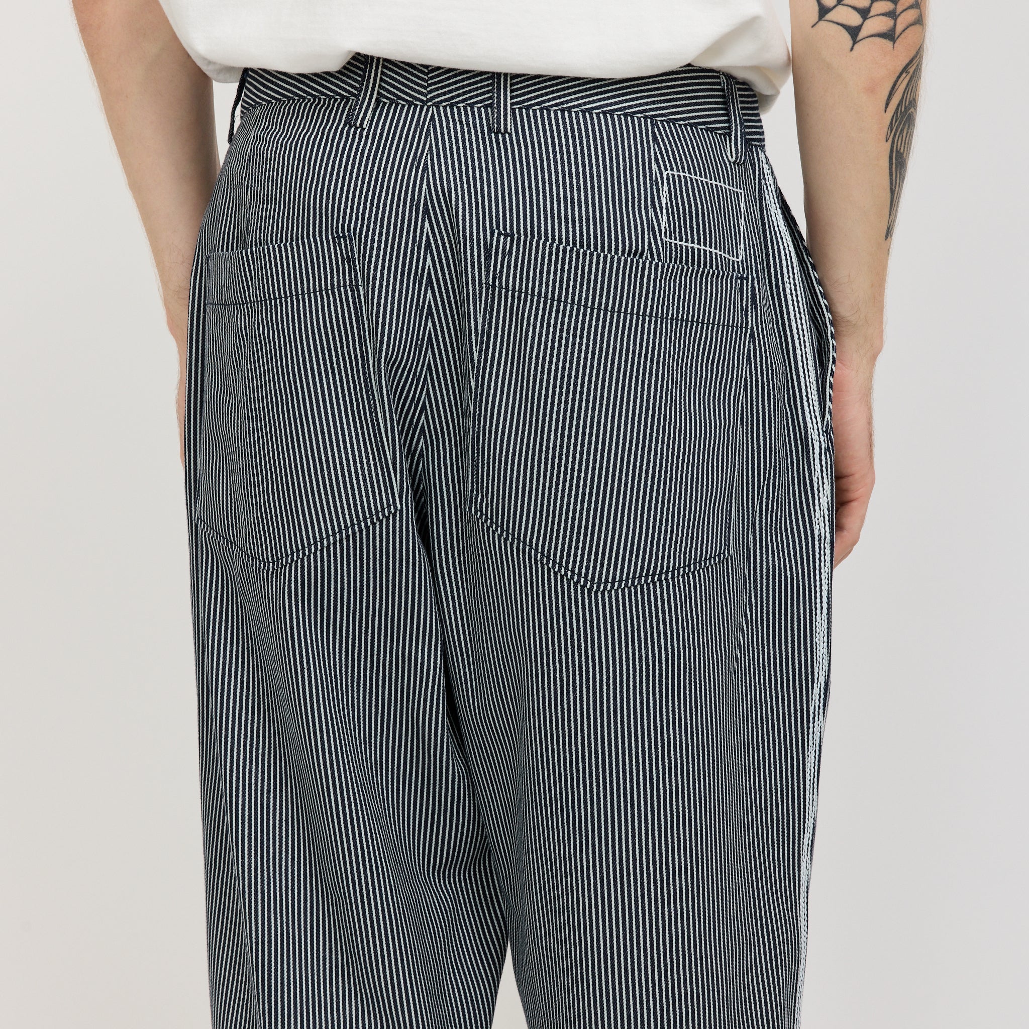 Duke Pant Hickory Stripe Denim Indigo