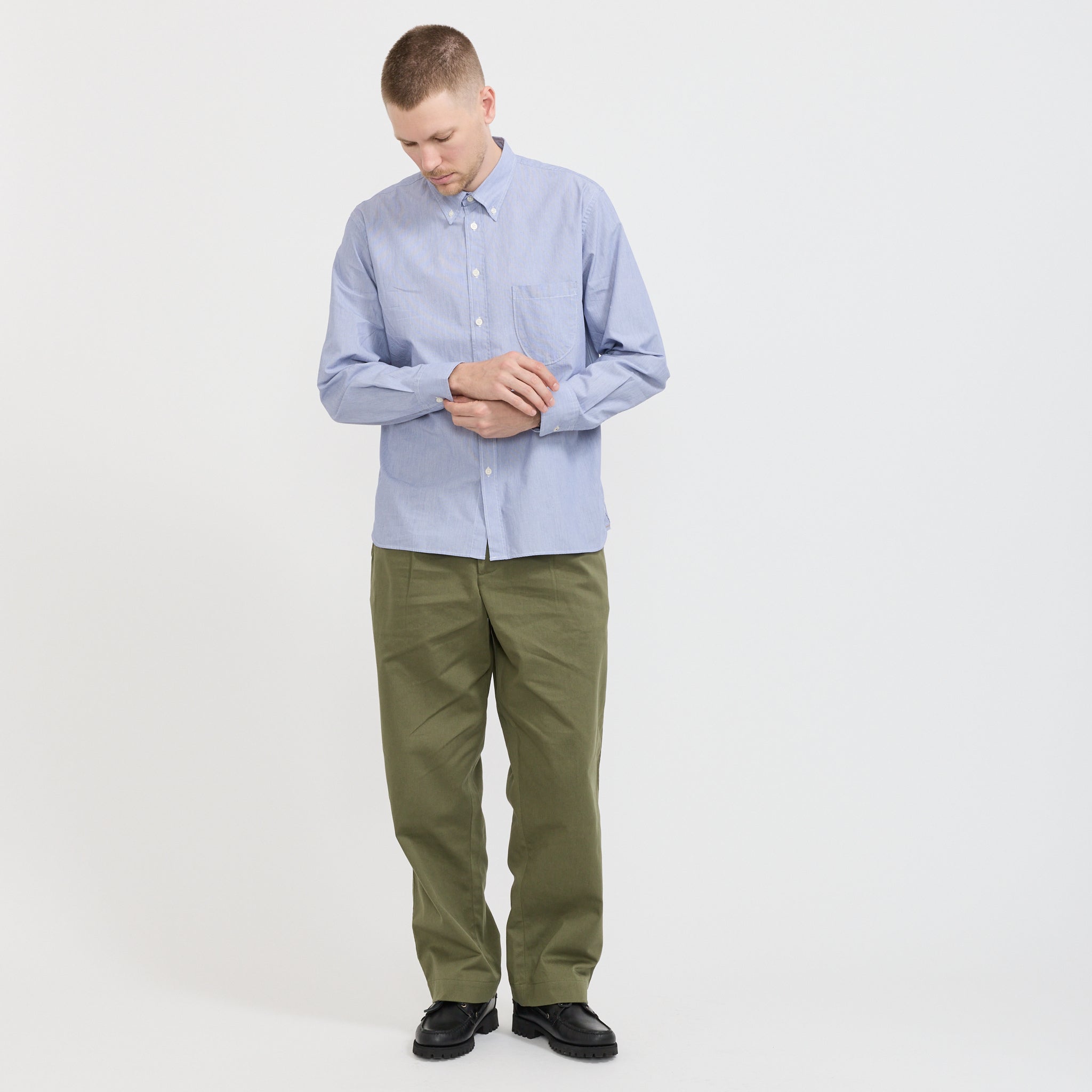 Lazy Day Shirt Classic Stripe Blue