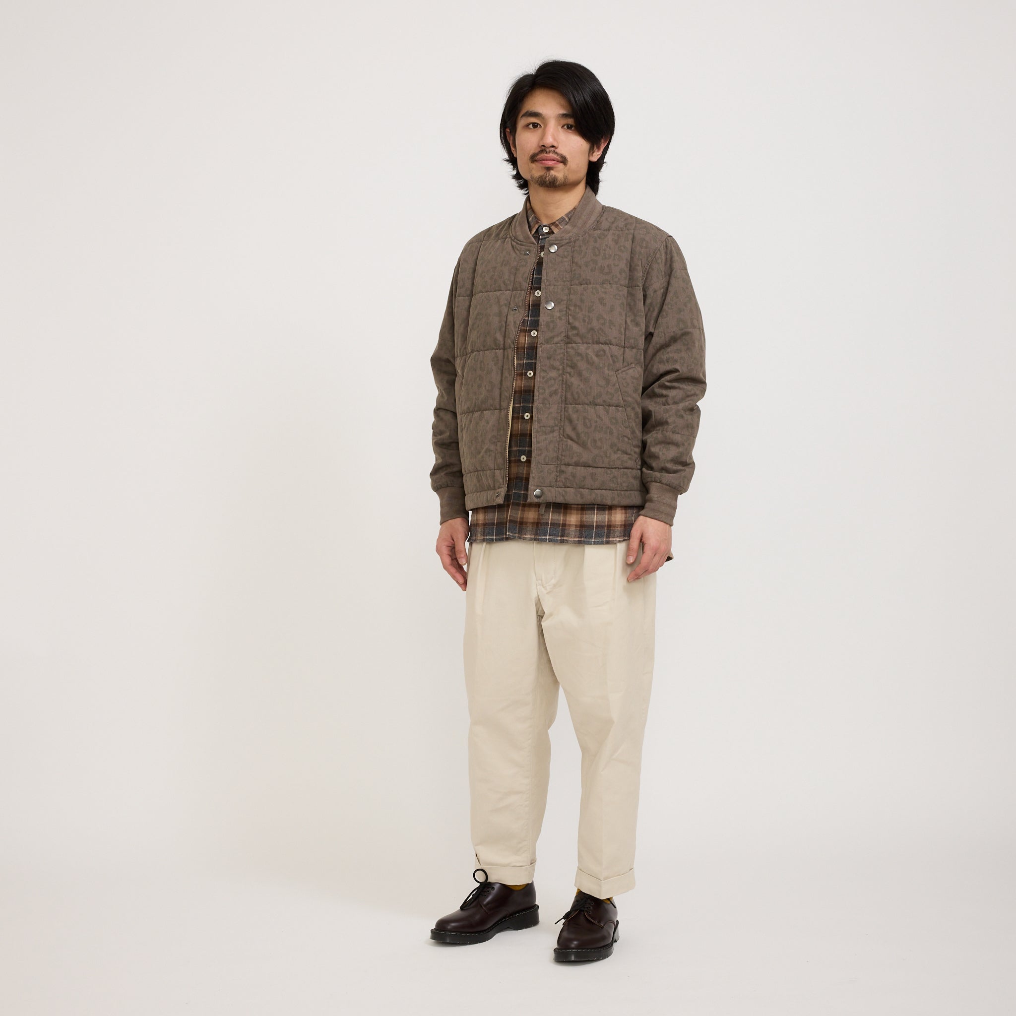 Universal Works | Carlton Jacket Leopard Recycled Polytech Sand | Maplestore