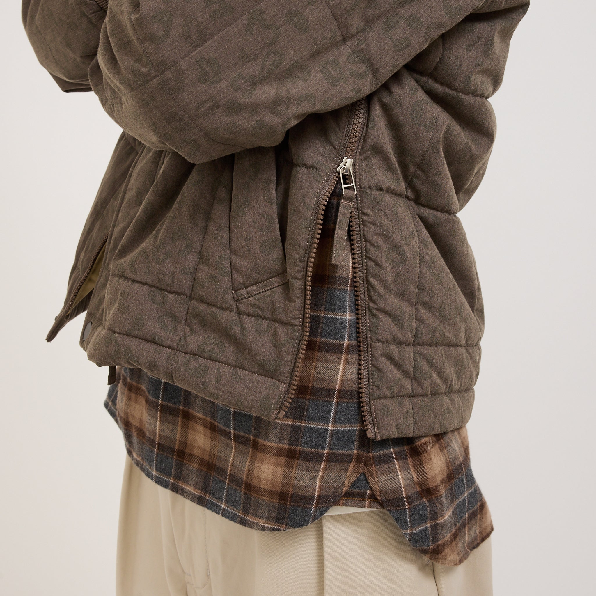 Universal Works | Carlton Jacket Leopard Recycled Polytech Sand | Maplestore