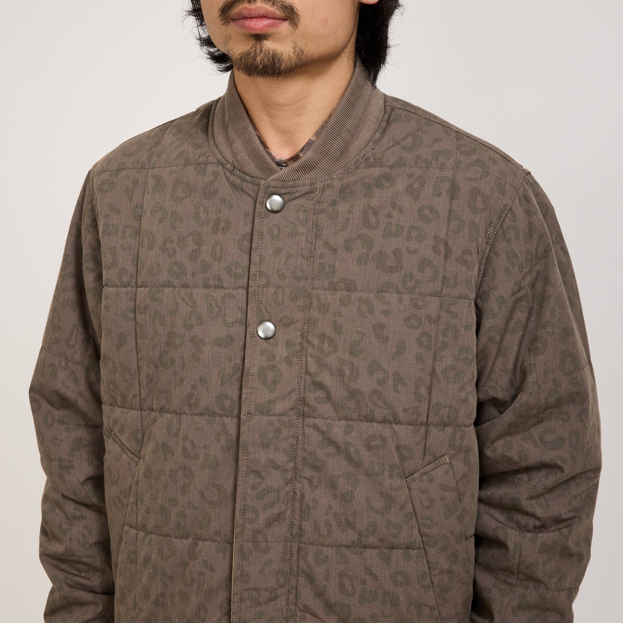 Universal Works | Carlton Jacket Leopard Recycled Polytech Sand | Maplestore