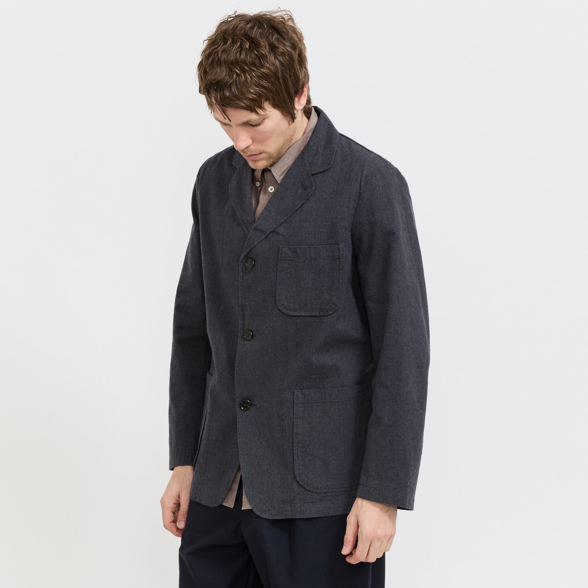 Three Button Jacket Grey