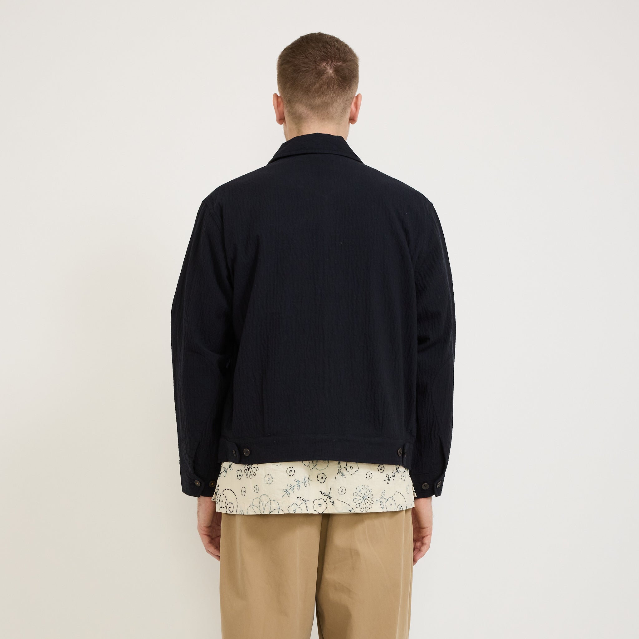 Universal Works | E130 Jacket Ospina Cotton Dark Navy | Maplestore